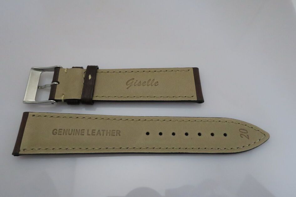 愛馬仕 HERMES 代用咖啡色皮錶帶 規格20/18 全新 售出不退換 2