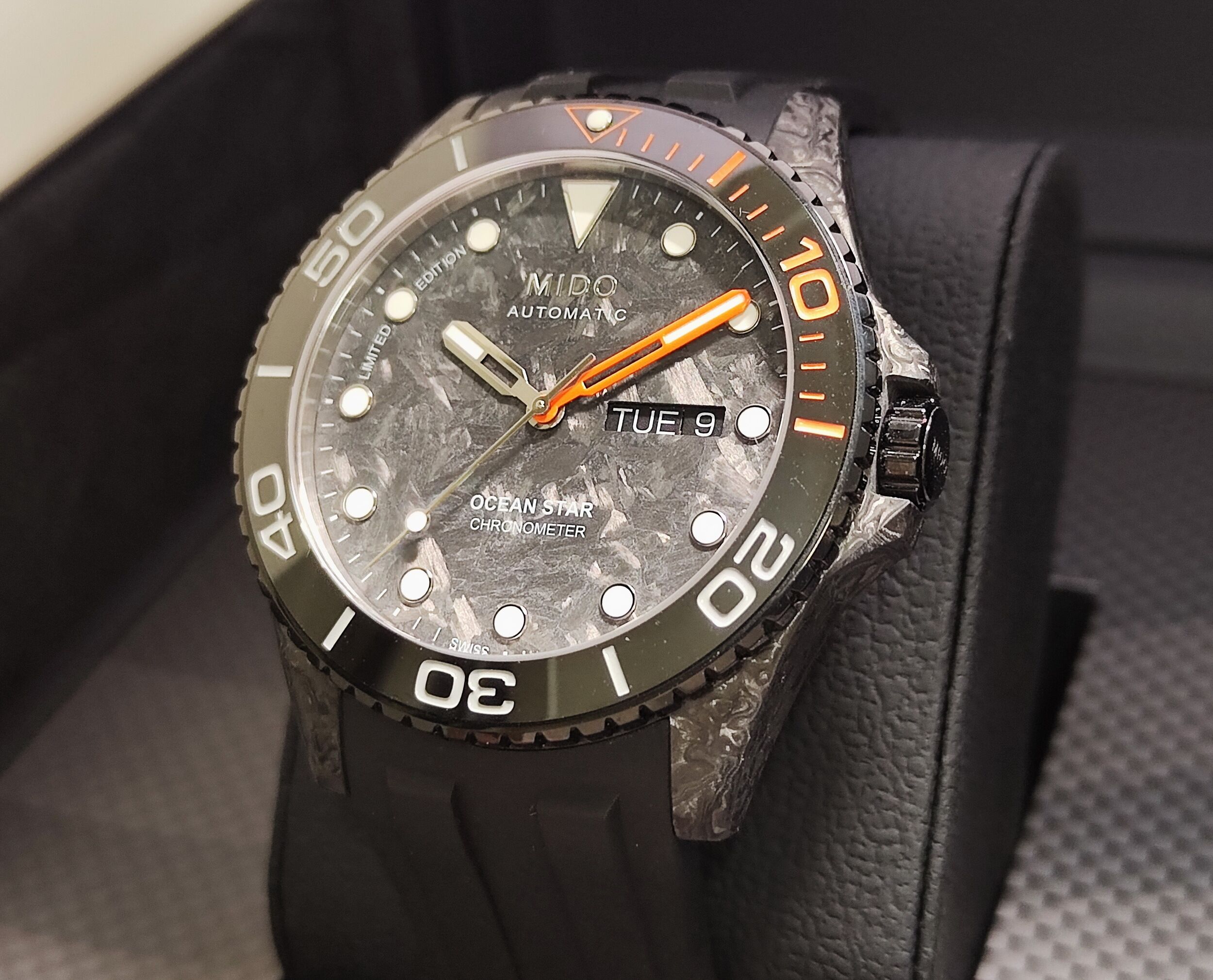 美度 MIDO 全新 海洋之星 碳纖維 大錶徑42.5mm 自動上鍊 陶瓷圈 全球限量888顆~原廠盒單 國內AD 2