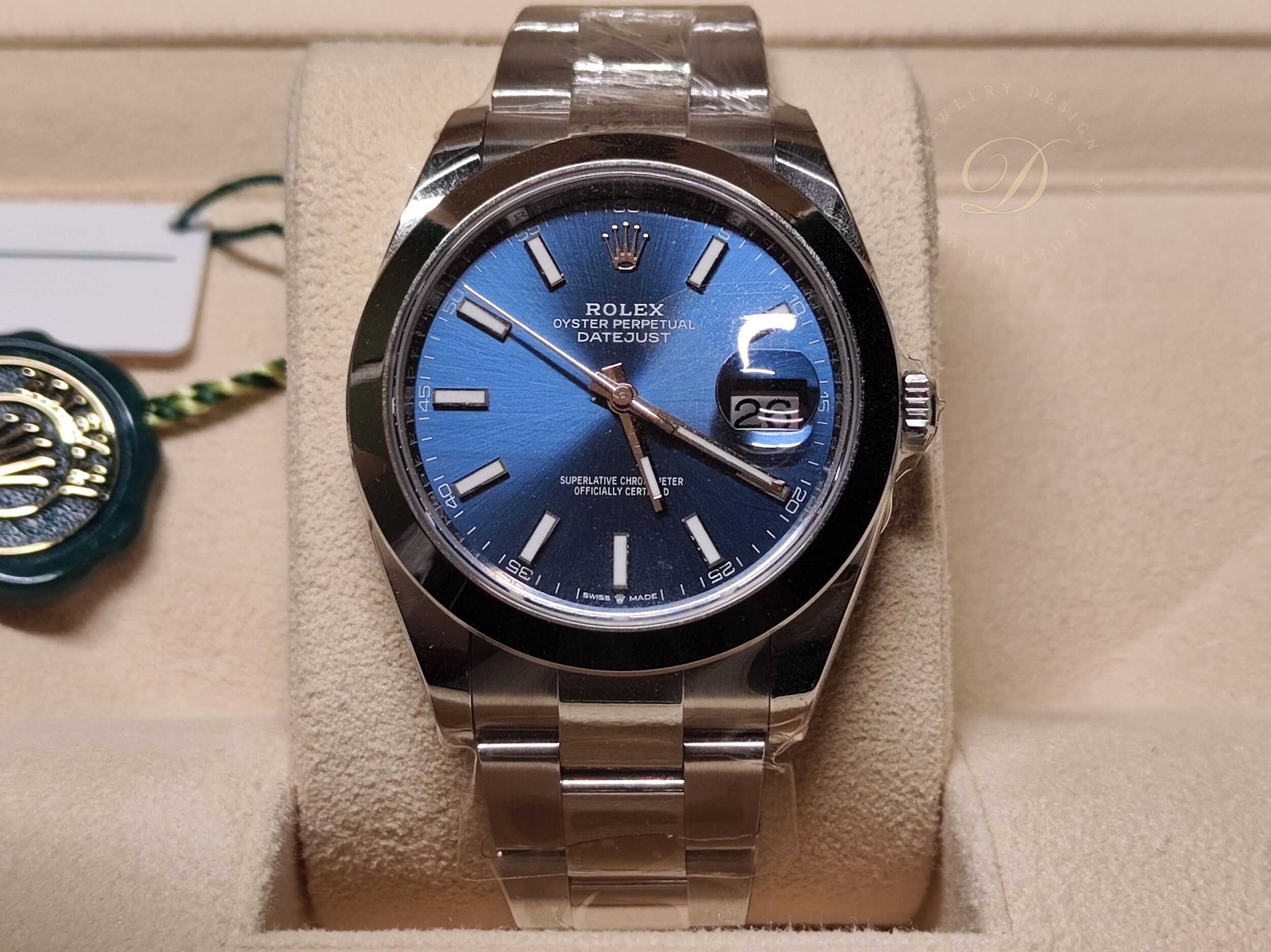 勞力士 全新 126300 藍色面盤 大錶徑41mm 自動上鍊~原廠盒單 2024
