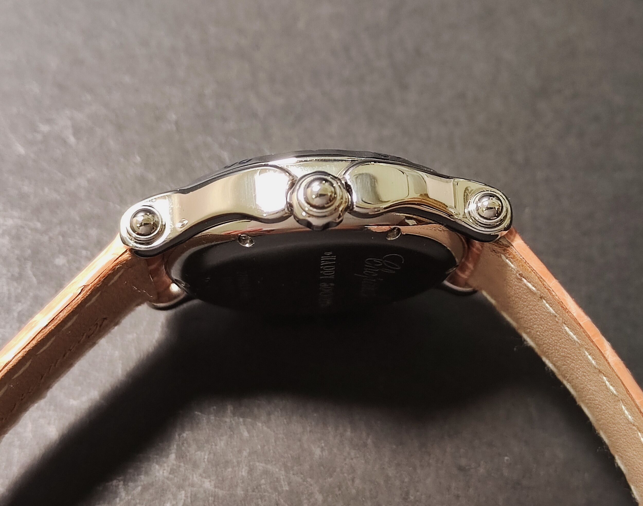 蕭邦 CHOPARD 快樂鑽 粉紅面盤 錶徑32mm 石英機芯 快樂魚~原廠保單 國內AD 6