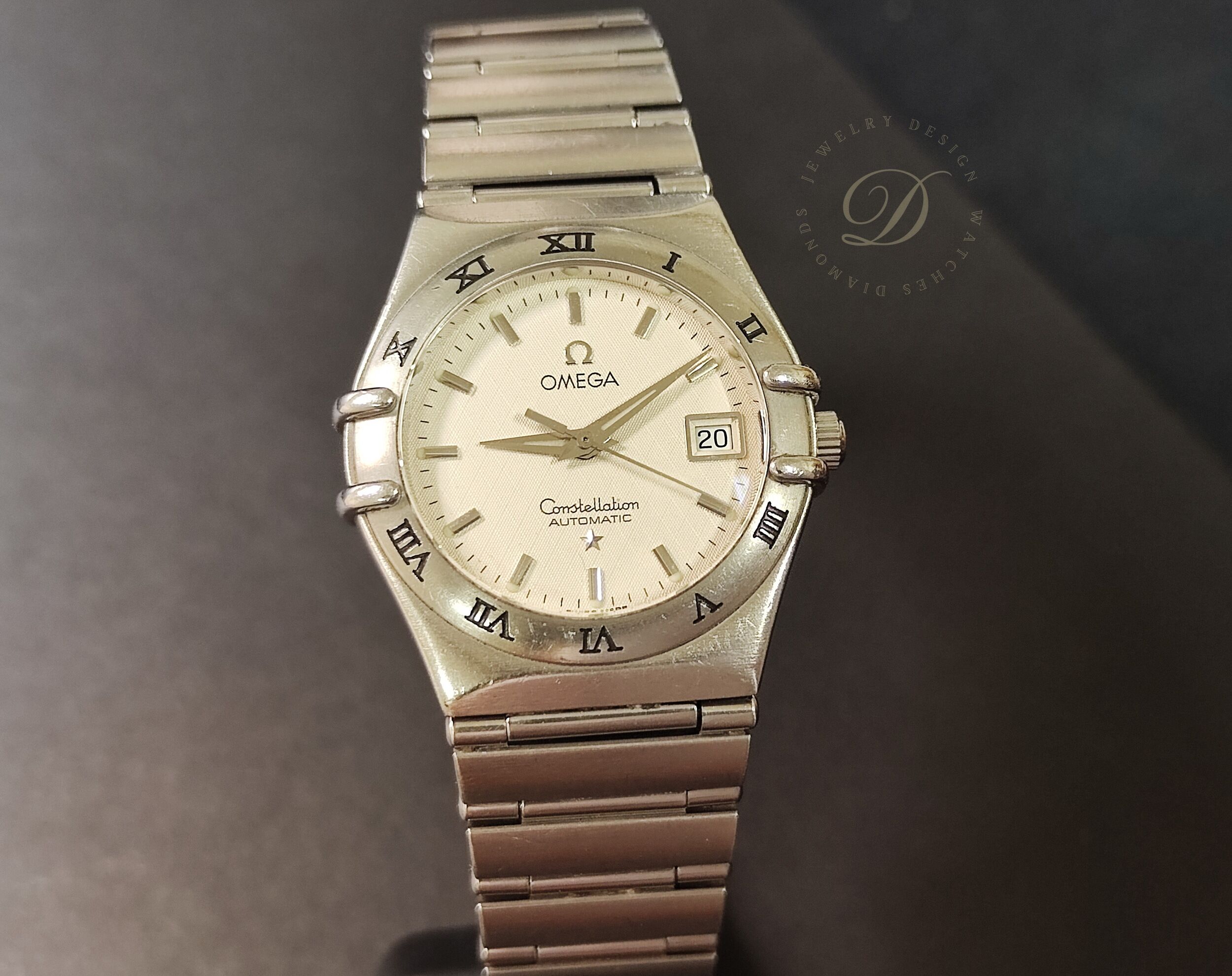 OMEGA 星座系列 女用 經典錶款 自動上鍊 錶徑27.5mm 白色面盤 機械錶~原廠保卡