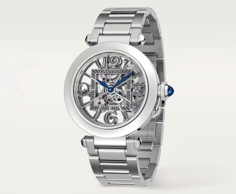 卡地亞 CARTIER 全新 PASHA 全鏤空錶盤 大錶徑41mm 自動上鍊 快拆錶帶~原廠盒單 2024 2