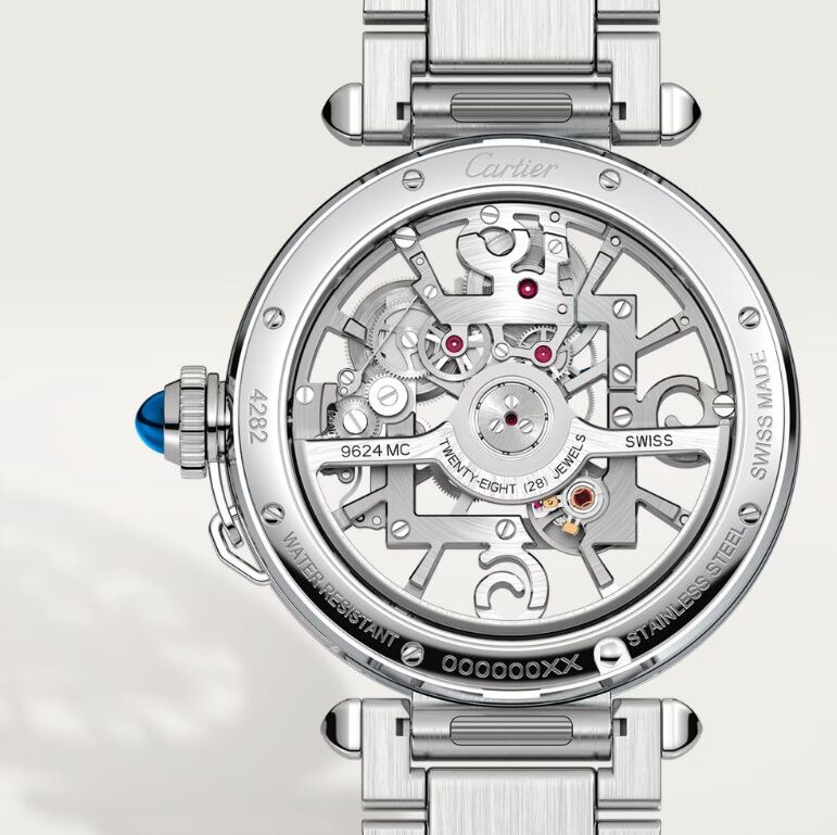 卡地亞 CARTIER 全新 PASHA 全鏤空錶盤 大錶徑41mm 自動上鍊 快拆錶帶~原廠盒單 2024 3