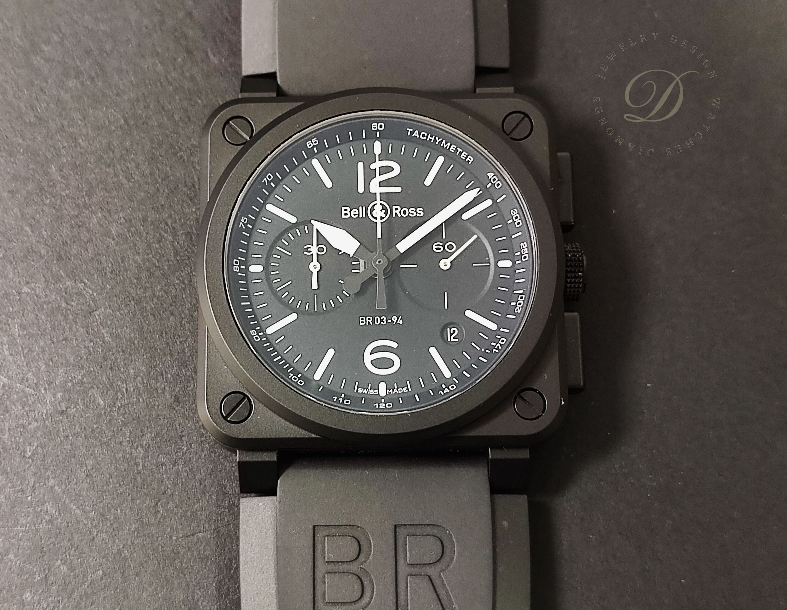 柏萊士 全新 BR03-94 黑色陶瓷錶殼 大錶徑42mm 自動上鍊 計時功能~原廠盒單 2024AD