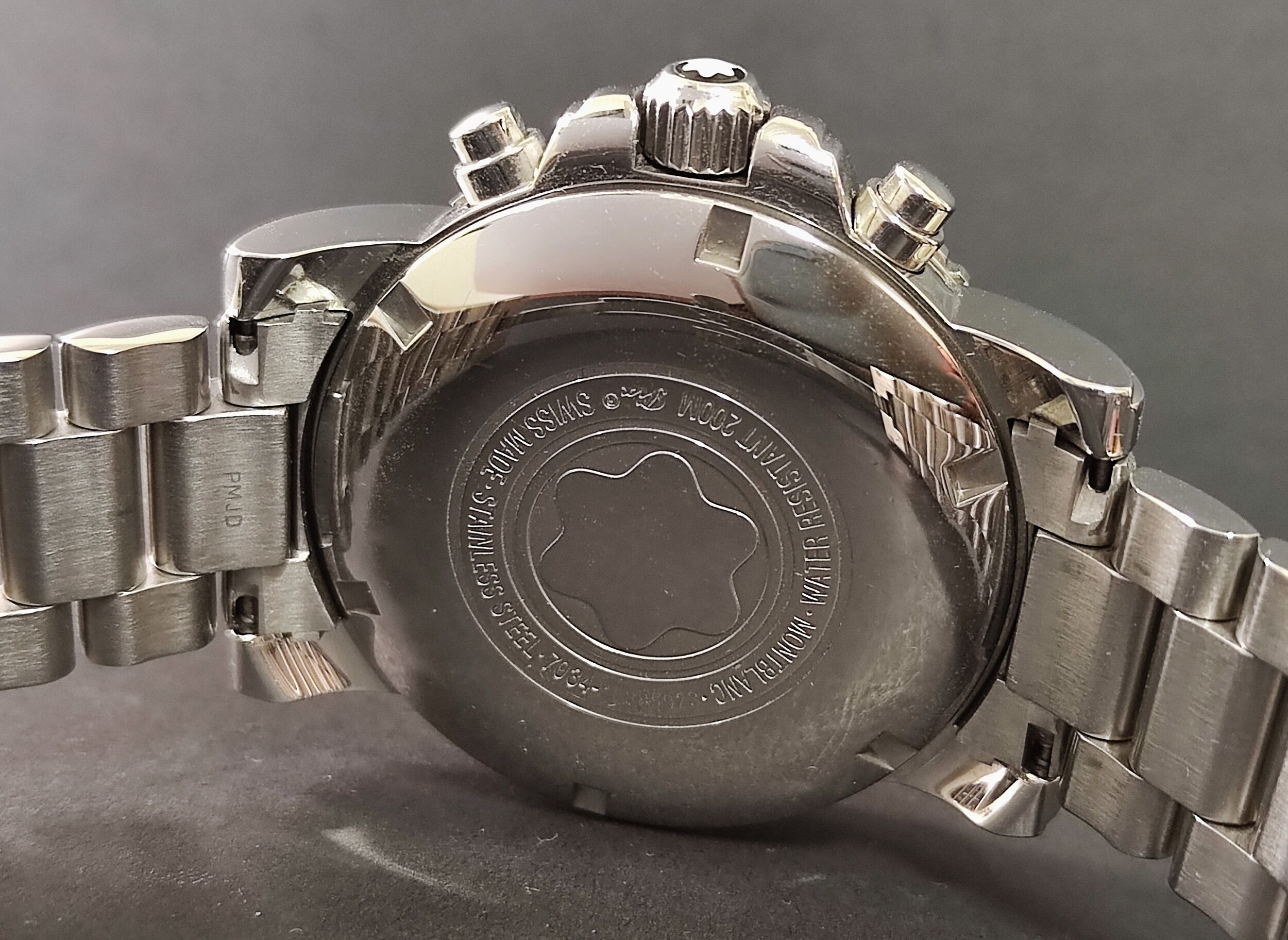 萬寶龍 Sport 7034 系列 熊貓面盤 大錶徑42mm 自動上鍊 計時功能 機械錶 5
