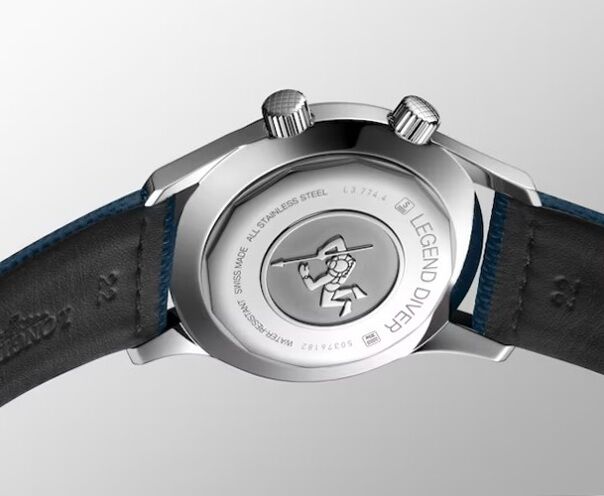 浪琴 全新 Legend Diver 漸層藍色面盤 大錶徑42mm  自動上鍊 傳奇潛水系列 防水300米~原廠盒單 2024AD 5