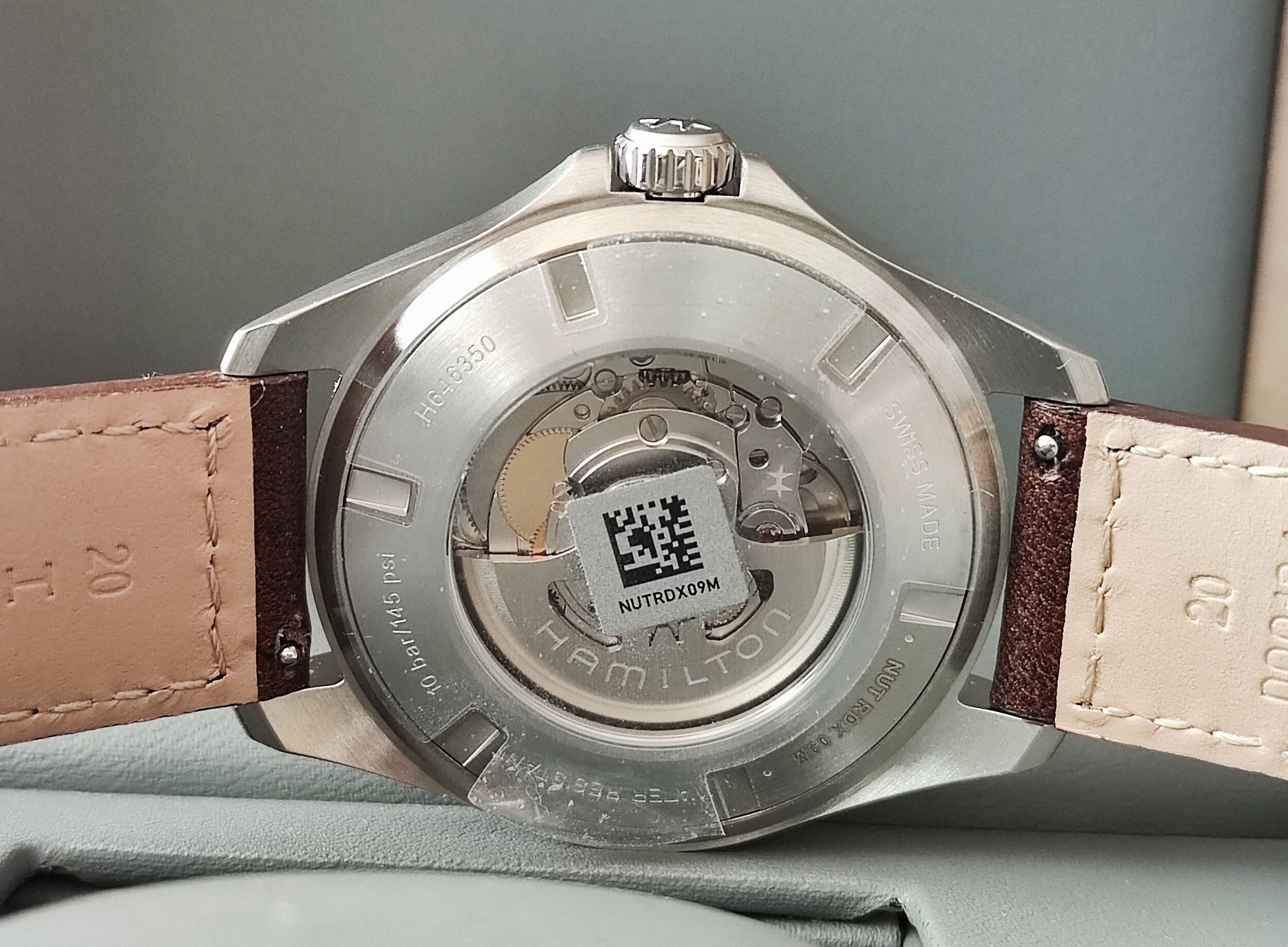 漢米爾頓 近新 卡其航空 大錶徑42mm 橄欖綠色面盤 自動上鍊~原廠盒單 2025AD 5