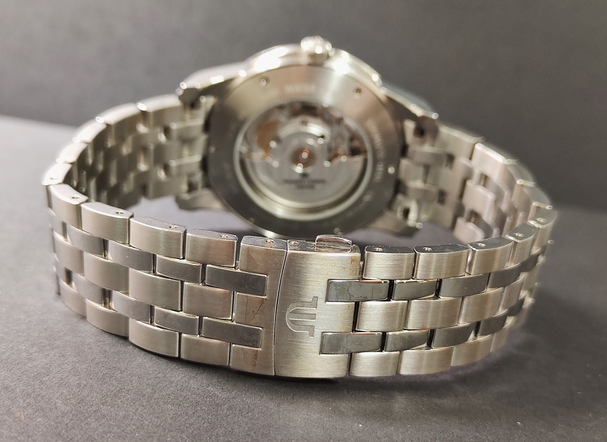 艾美 奔濤系列 黑色面盤 錶徑40mm 自動上鍊 原廠鋼帶 PT6158~原廠盒裝 8