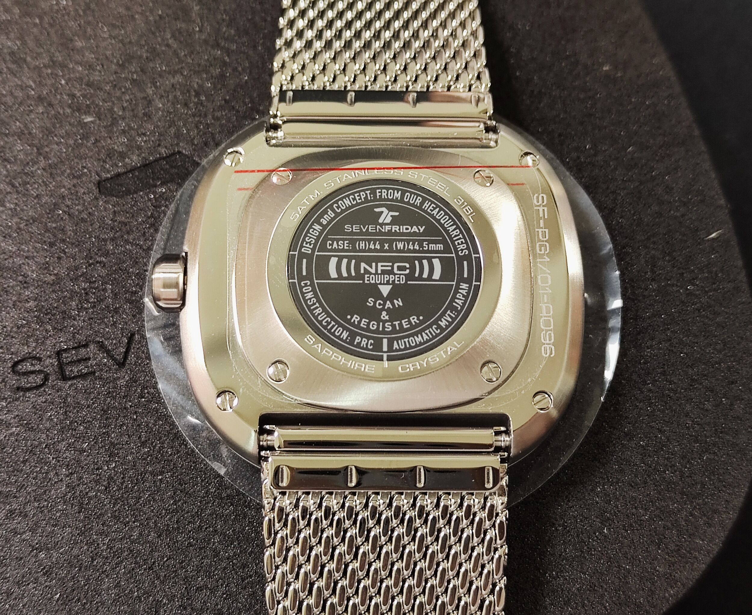 SEVENFRIDAY 全新 PG1/01M 自動上鍊 GMT 雙時區 原廠米蘭帶~原廠盒單 2025AD 6