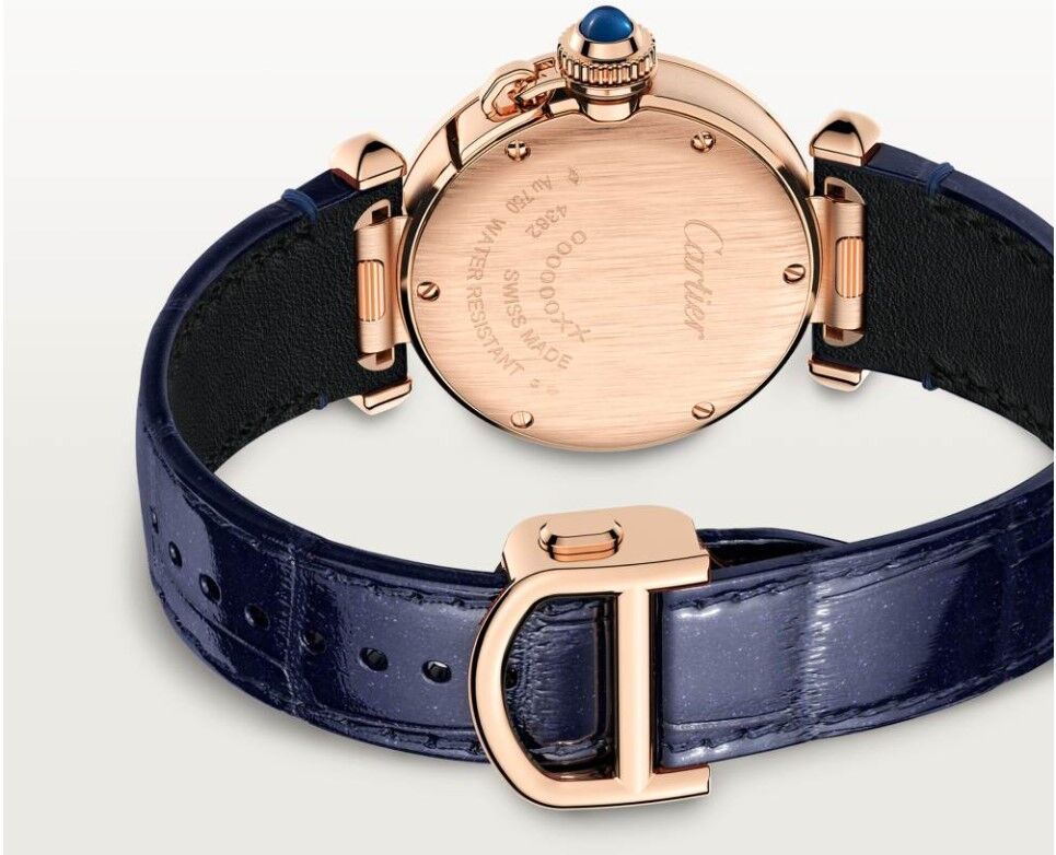 卡地亞 CARTIER 全新 PASHA  玫瑰金 錶徑30mm 石英機芯 原廠摺疊扣~原廠盒單 2025 5