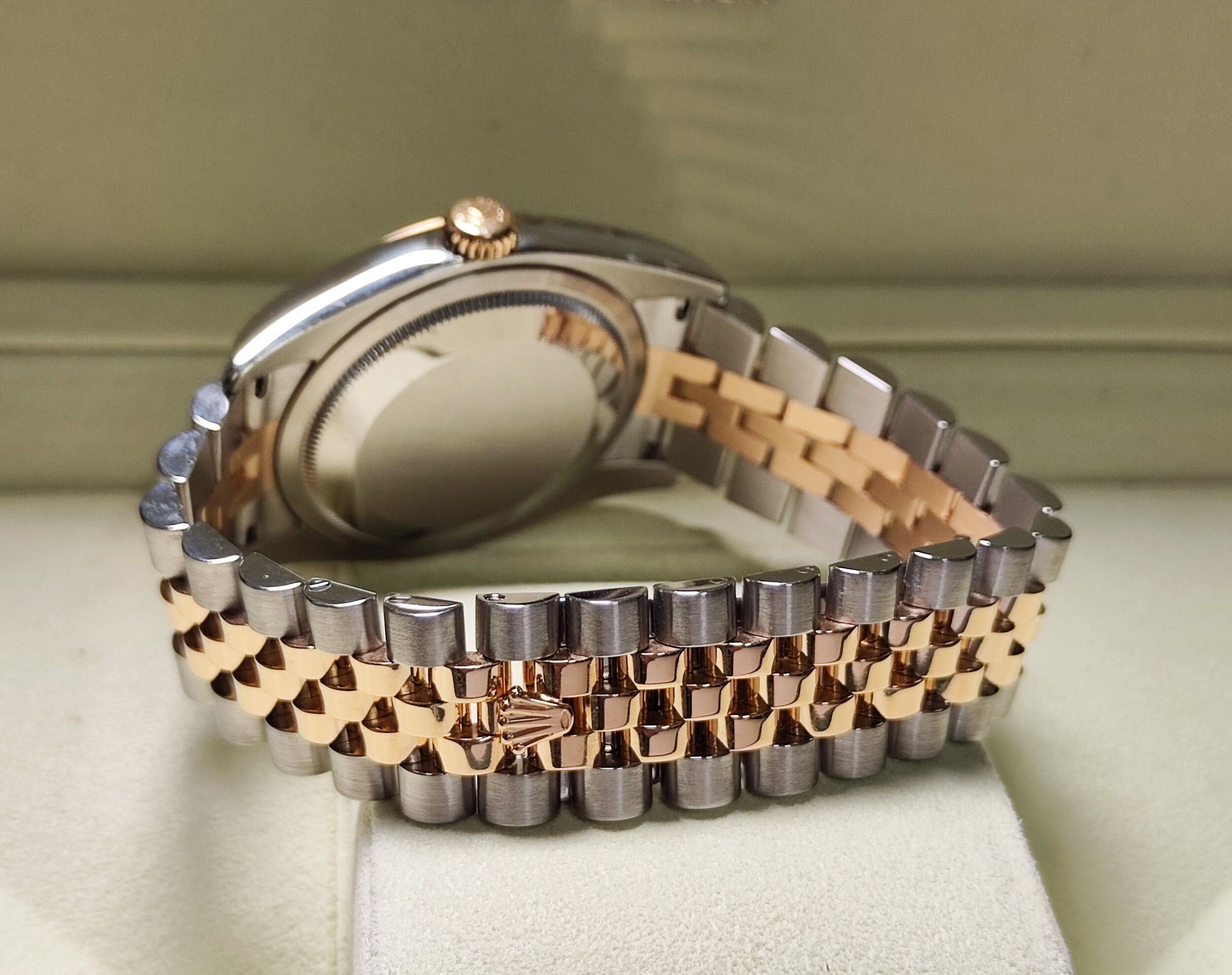 勞力士 116233 半金 datejust 鑲鑽刻度 錶徑36mm 銀白色面盤 自動上鍊 五株錶帶 ~原廠盒單 亂碼字頭 5