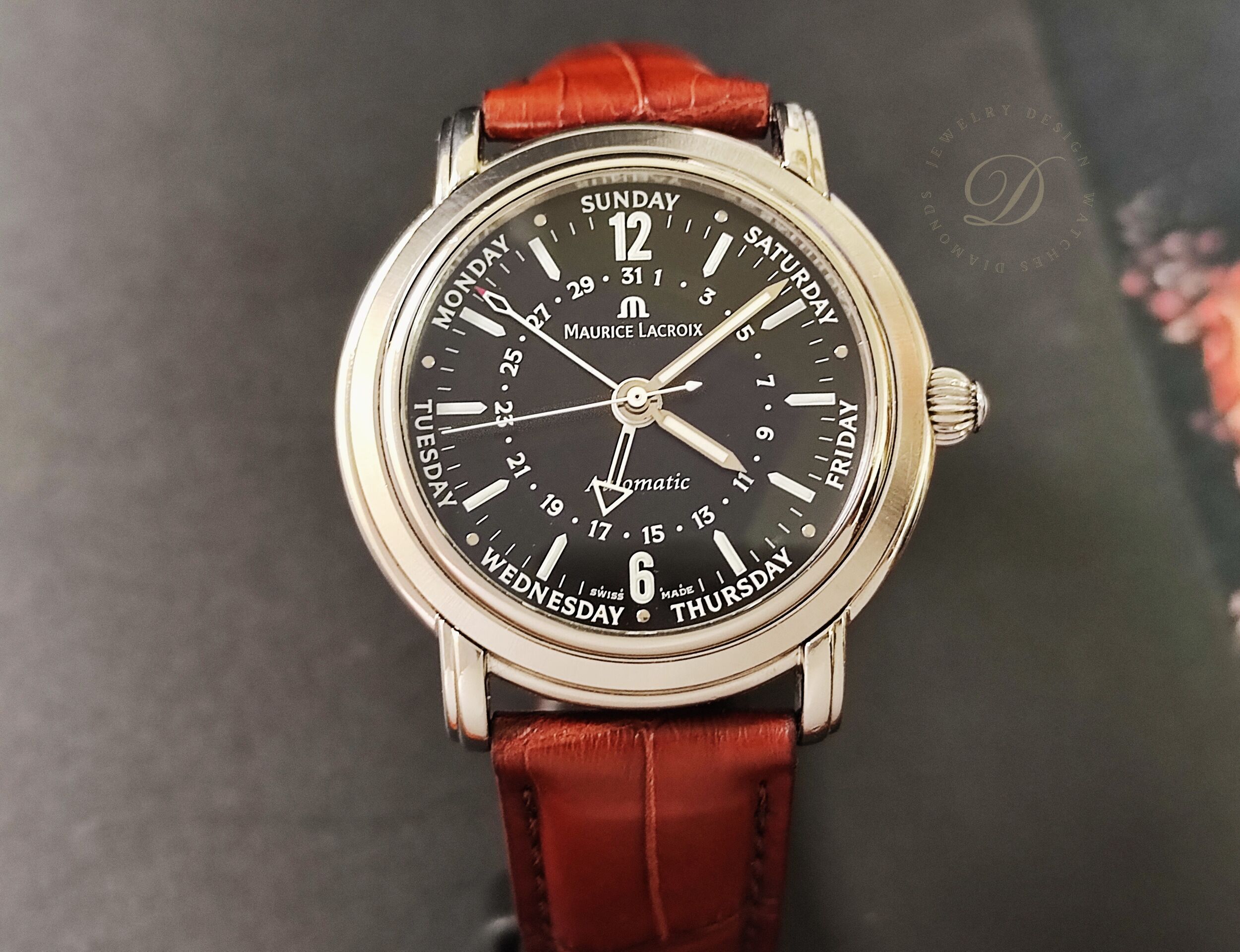 艾美 五針同軸 機械錶 經典款 錶徑40mm 自動上鍊 MAURICE LACROIX