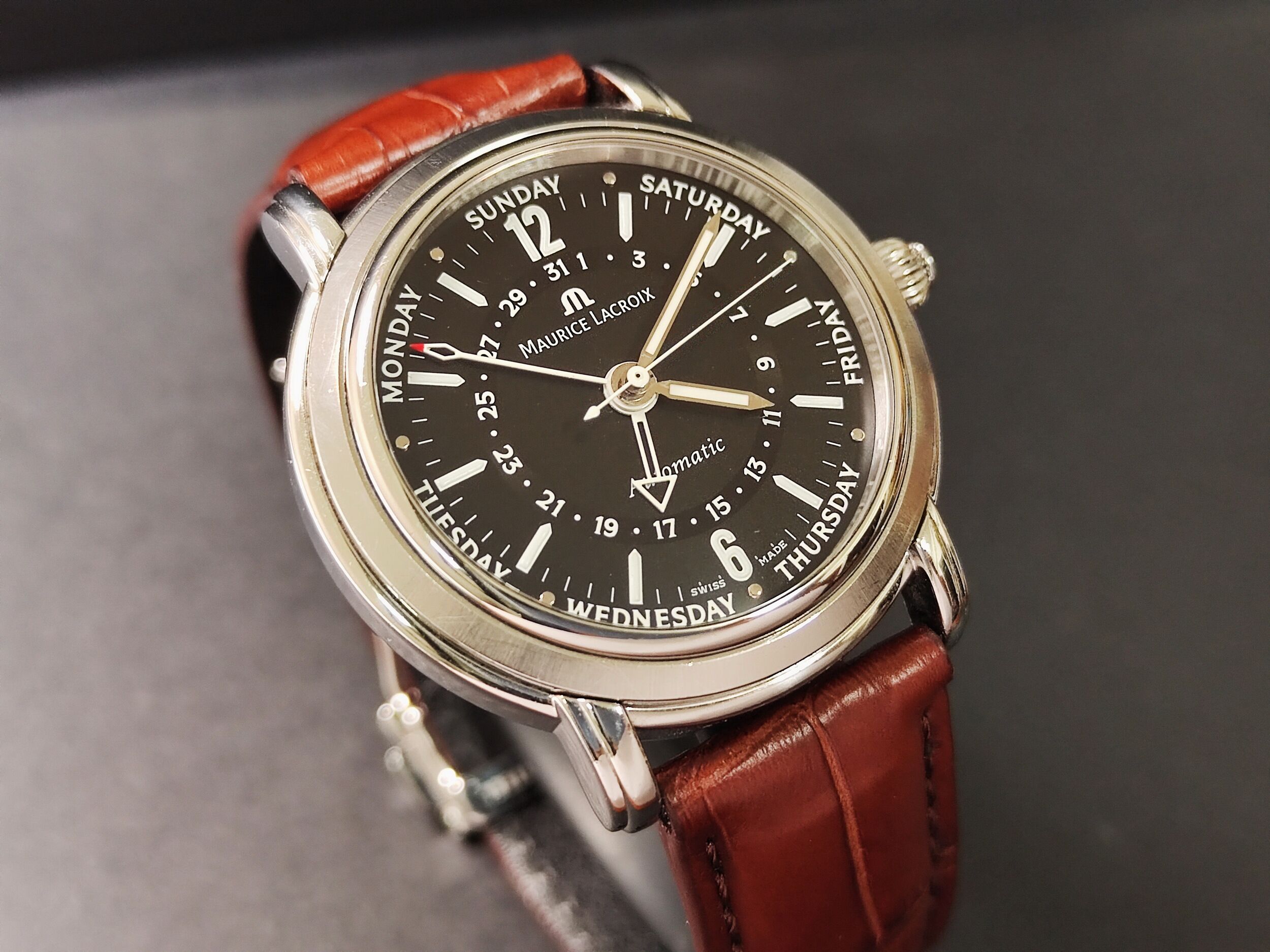艾美 五針同軸 機械錶 經典款 錶徑40mm 自動上鍊 MAURICE LACROIX 2