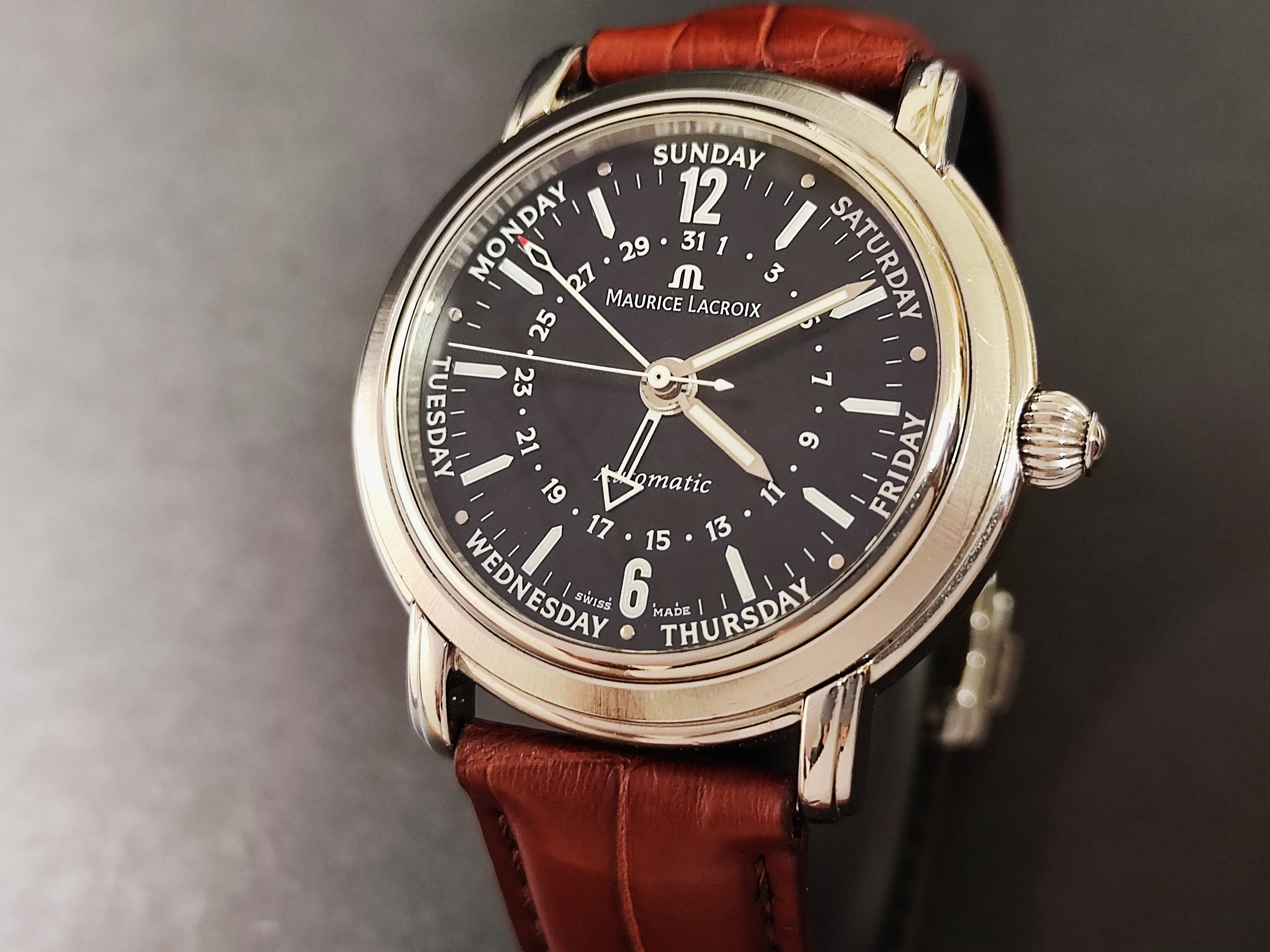 艾美 五針同軸 機械錶 經典款 錶徑40mm 自動上鍊 MAURICE LACROIX 3