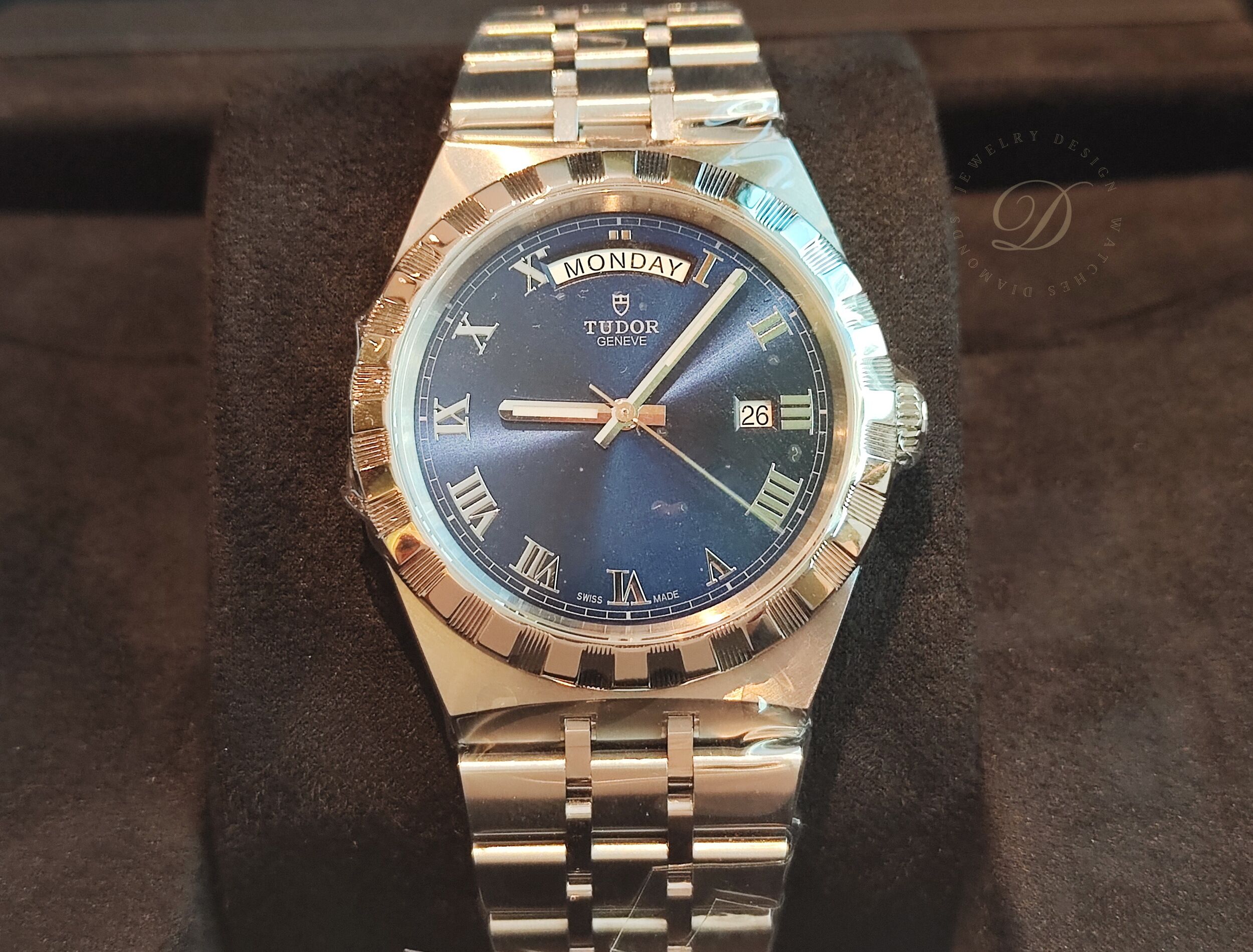 帝舵 TUDOR 全新 2026 皇家 28600 藍色面盤 大錶徑41mm 自動上鍊 DAY-DATE 羅馬數字~原廠盒單 2026