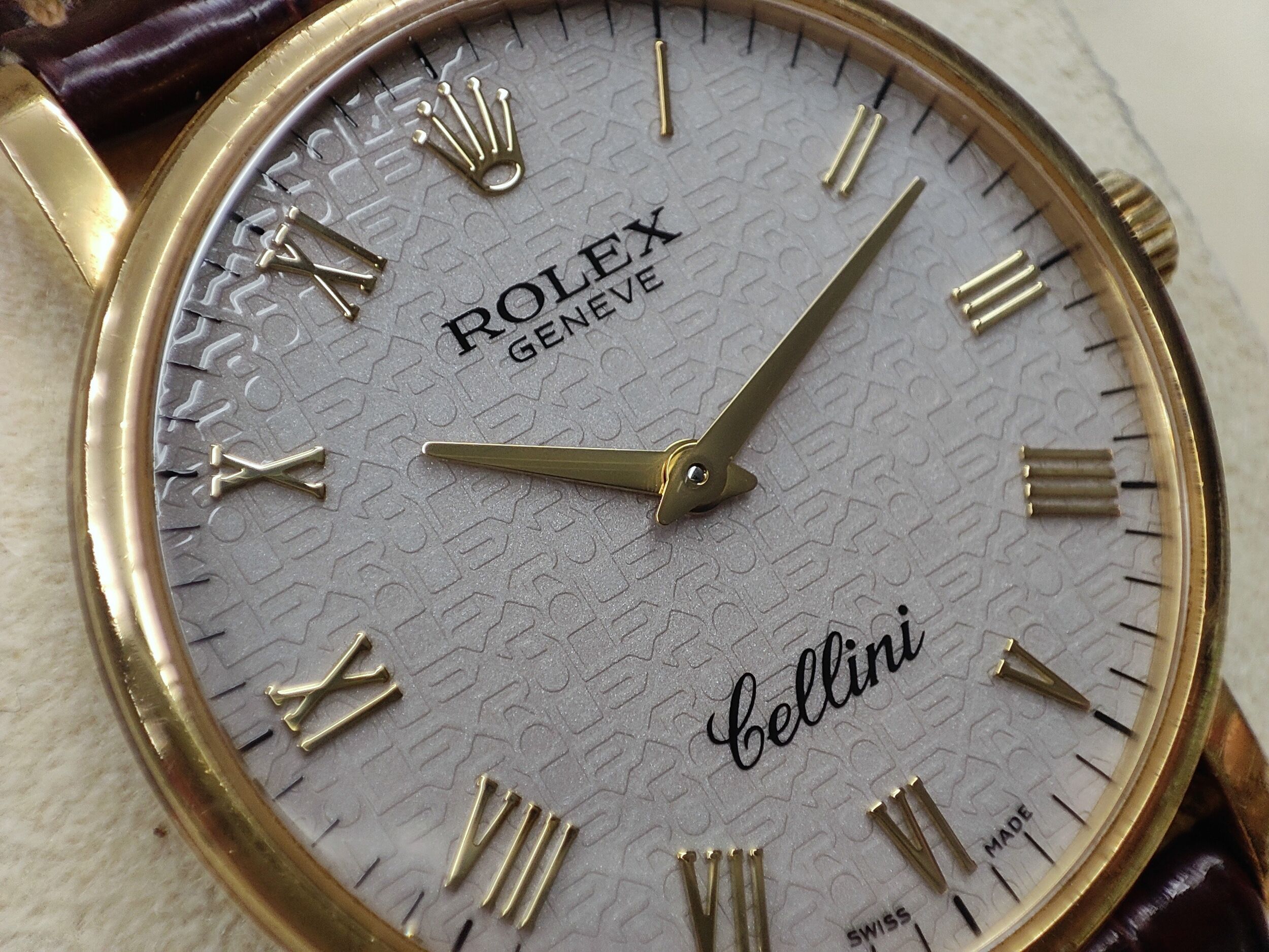 勞力士 CELLINI 徹里尼 5115 黃K金 錶徑32mm 手動上鍊 紀念面盤 羅馬數字 正裝首選~原廠保單 國內AD 4