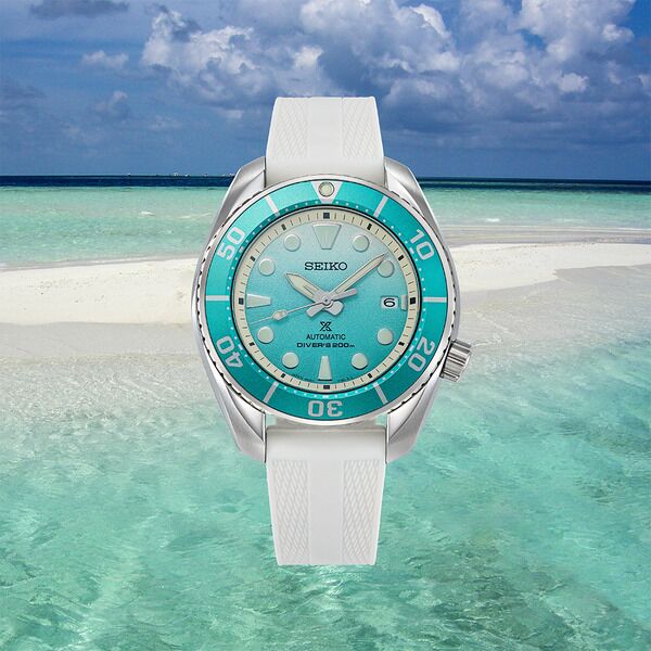 精工 SEIKO 全新 PROSPEX 亞洲限量 馬爾地夫沙洲 大錶徑45mm 自動上鍊 漸層面盤~原廠盒單 2026AD 8