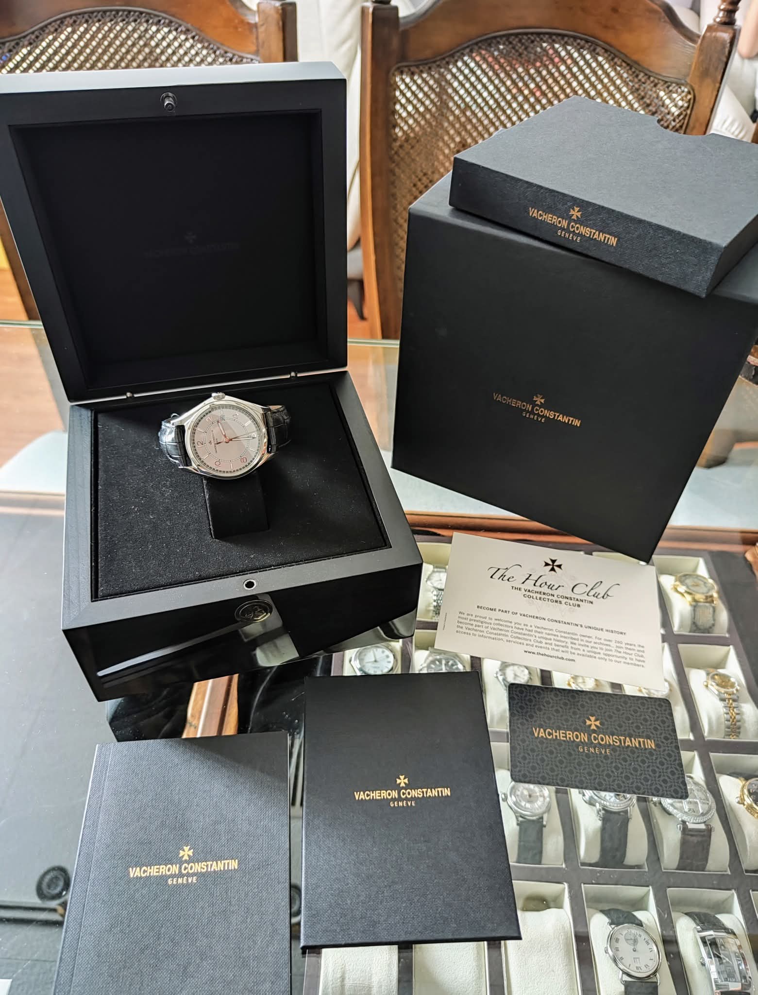 江詩丹頓 Fiftysix 4600E 銀色面盤 錶徑40mm 自動上鍊 VC~原廠盒單 2019 9