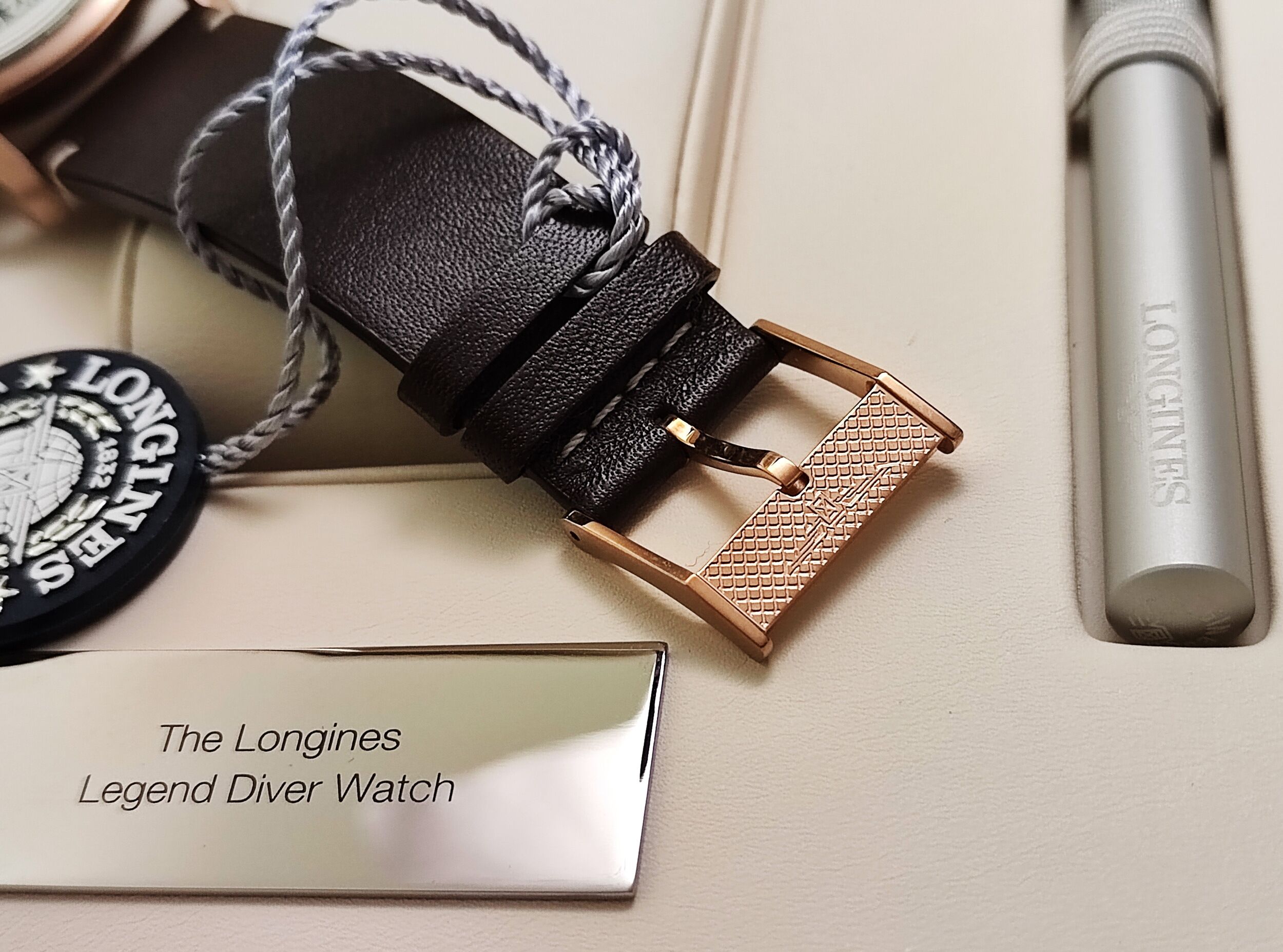 浪琴 全新 Legend Diver 青銅錶殼 漸層綠色面盤 大錶徑42mm 自動上鍊 BRONZE 煙燻綠~原廠盒單 2025AD 6