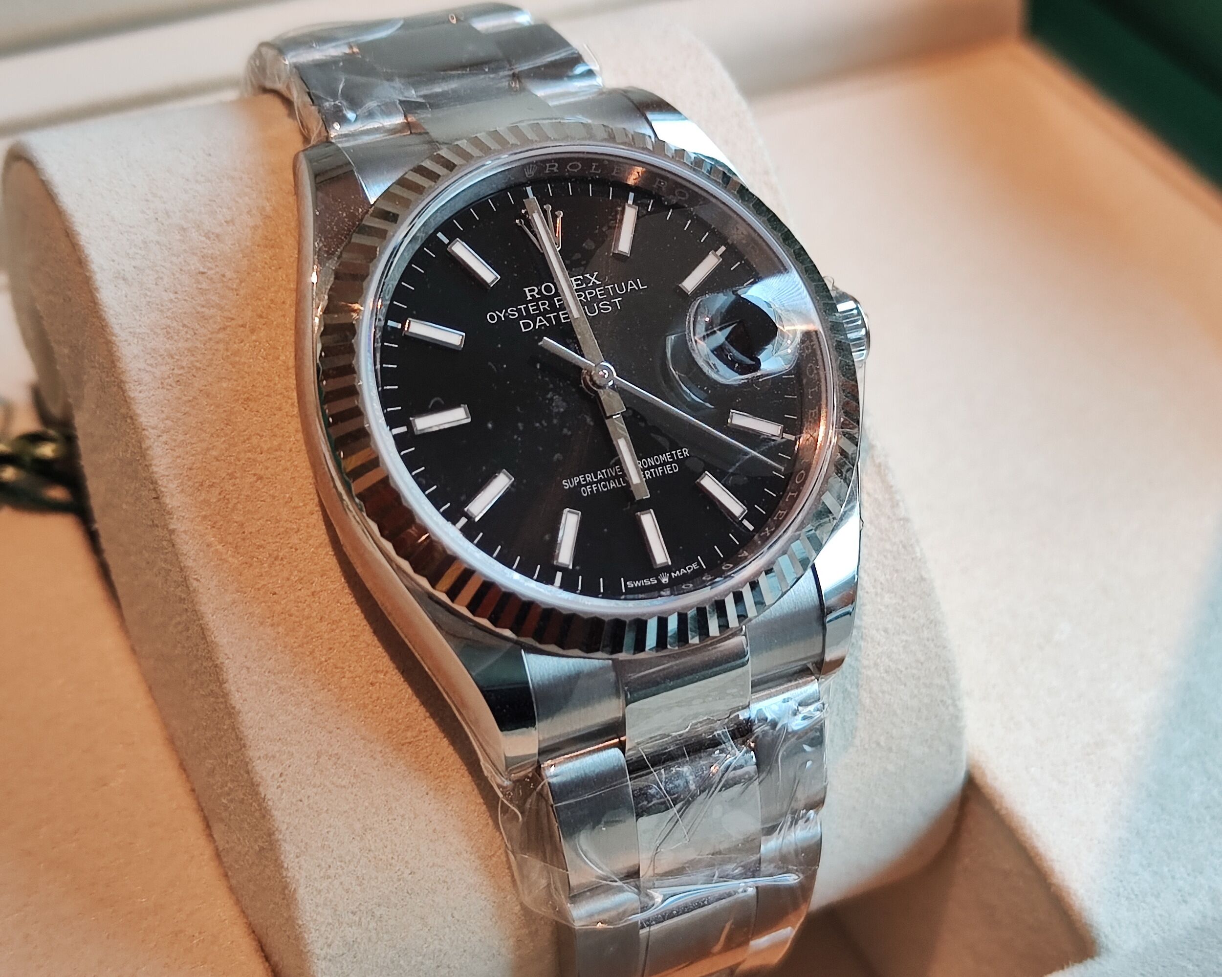 勞力士 全新 126234 黑色面盤 錶徑36mm 自動上鍊 DJ太陽圈 datejust ~原廠盒單 2026 2