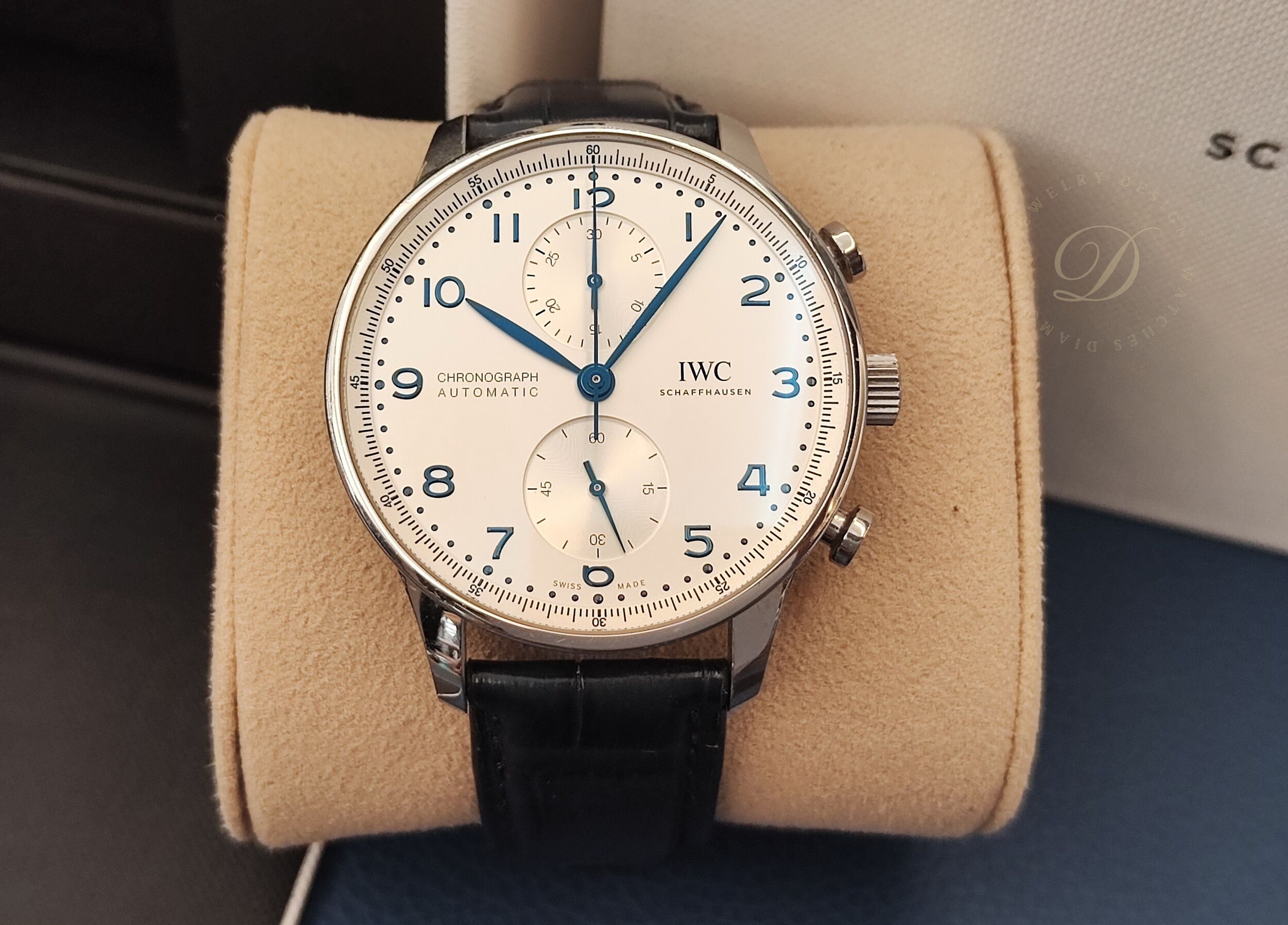 萬國 IWC 葡萄牙系列 白色面盤 大錶徑41mm 自動上鍊 計時功能 Portofino~原廠盒單 2025