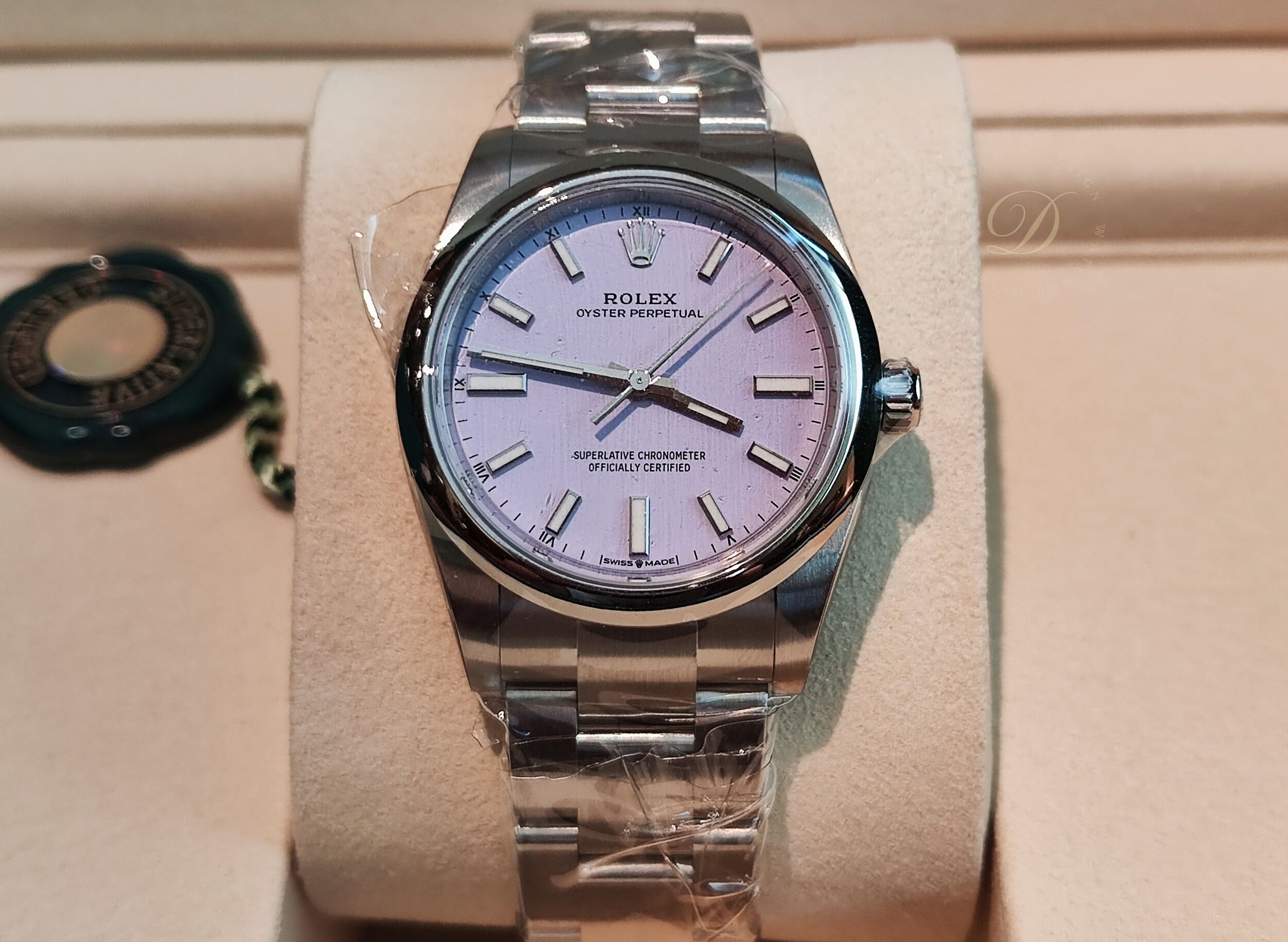 勞力士 全新 124200 薰衣草紫色面盤 錶徑34mm 自動上鍊 粉紫面 OP~原廠盒單 2026