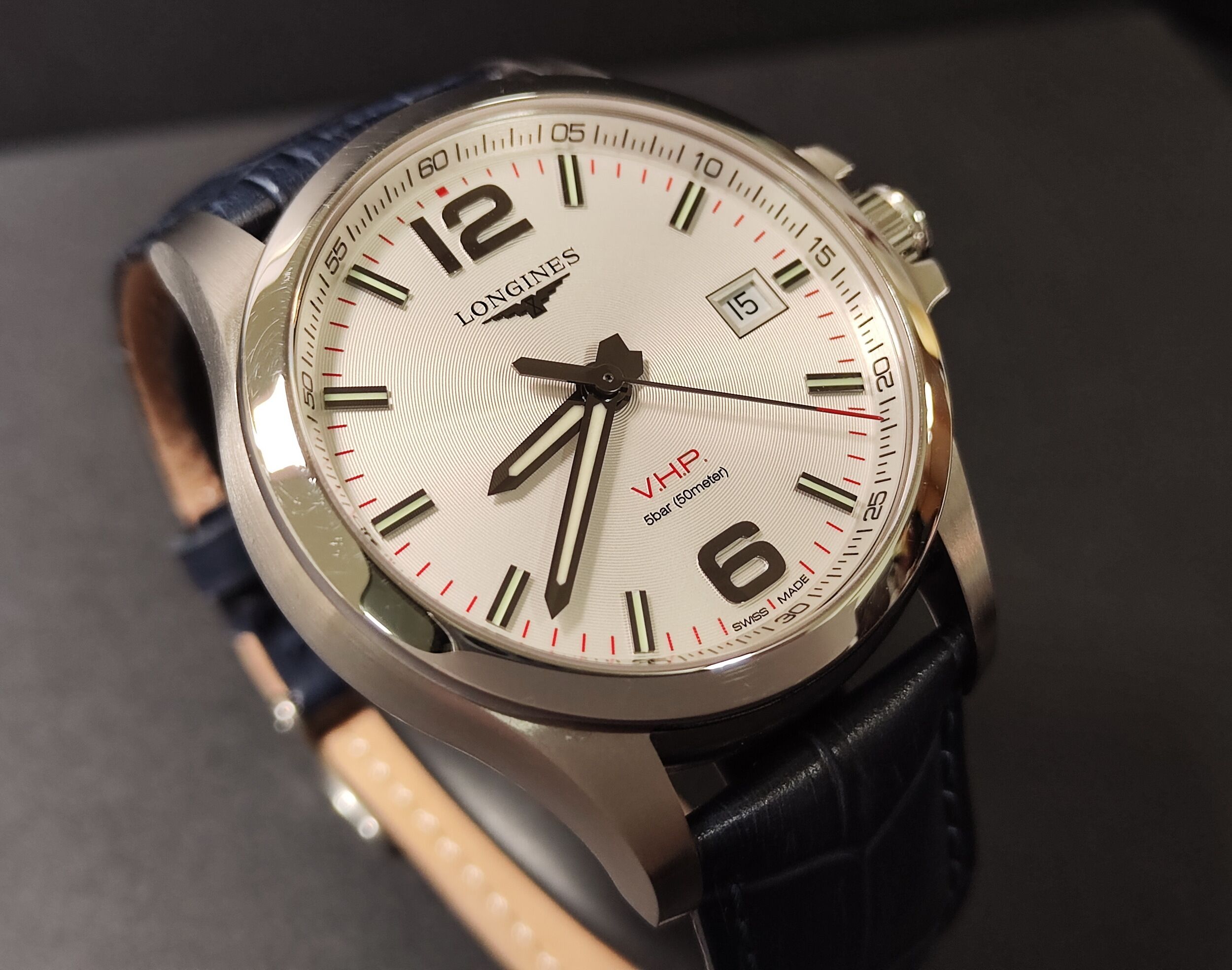 浪琴 深海征服者 V.H.P.萬年曆 大錶徑43mm 石英機芯~原廠盒單 2025AD 5