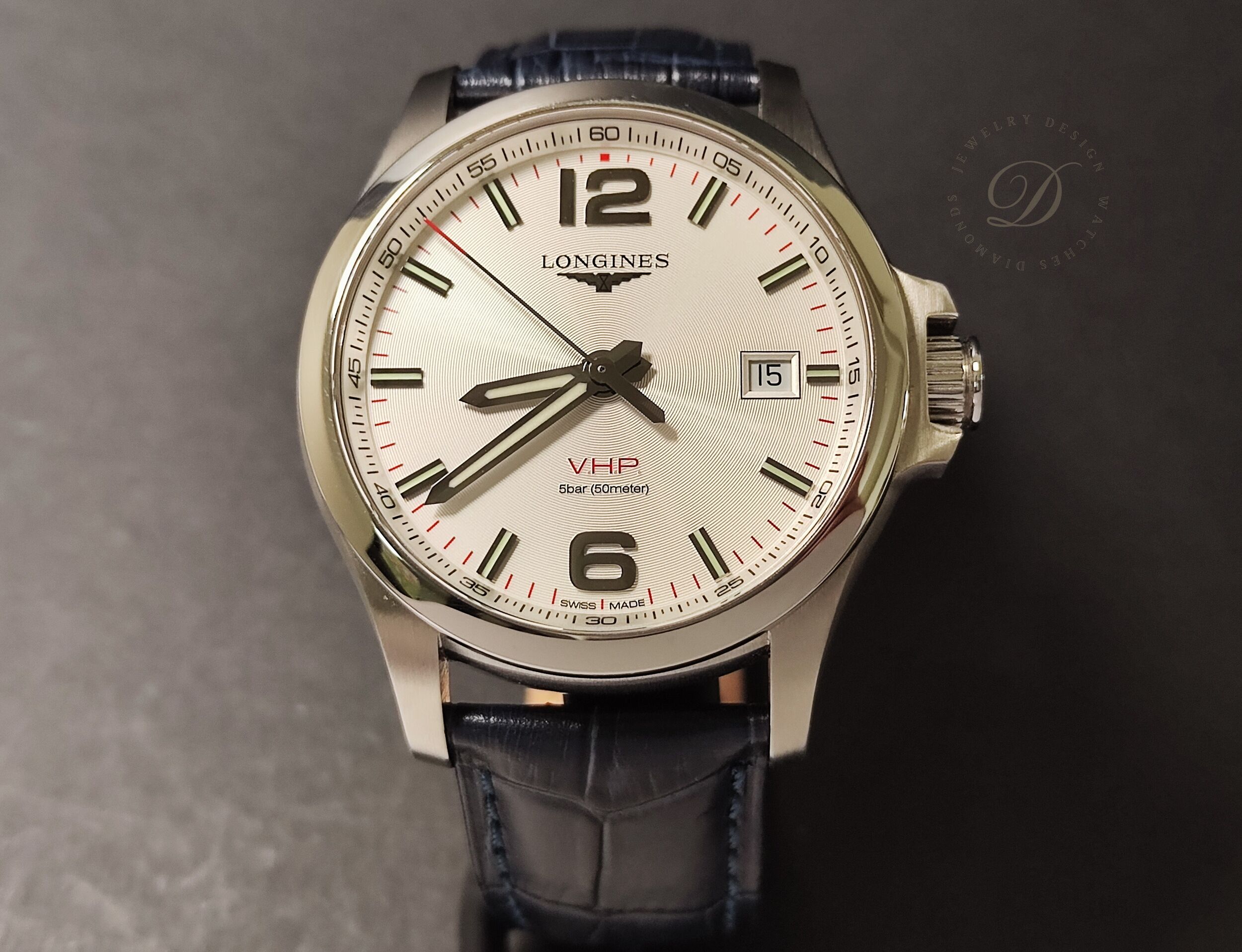 浪琴 深海征服者 V.H.P.萬年曆 大錶徑43mm 石英機芯~原廠盒單 2025AD