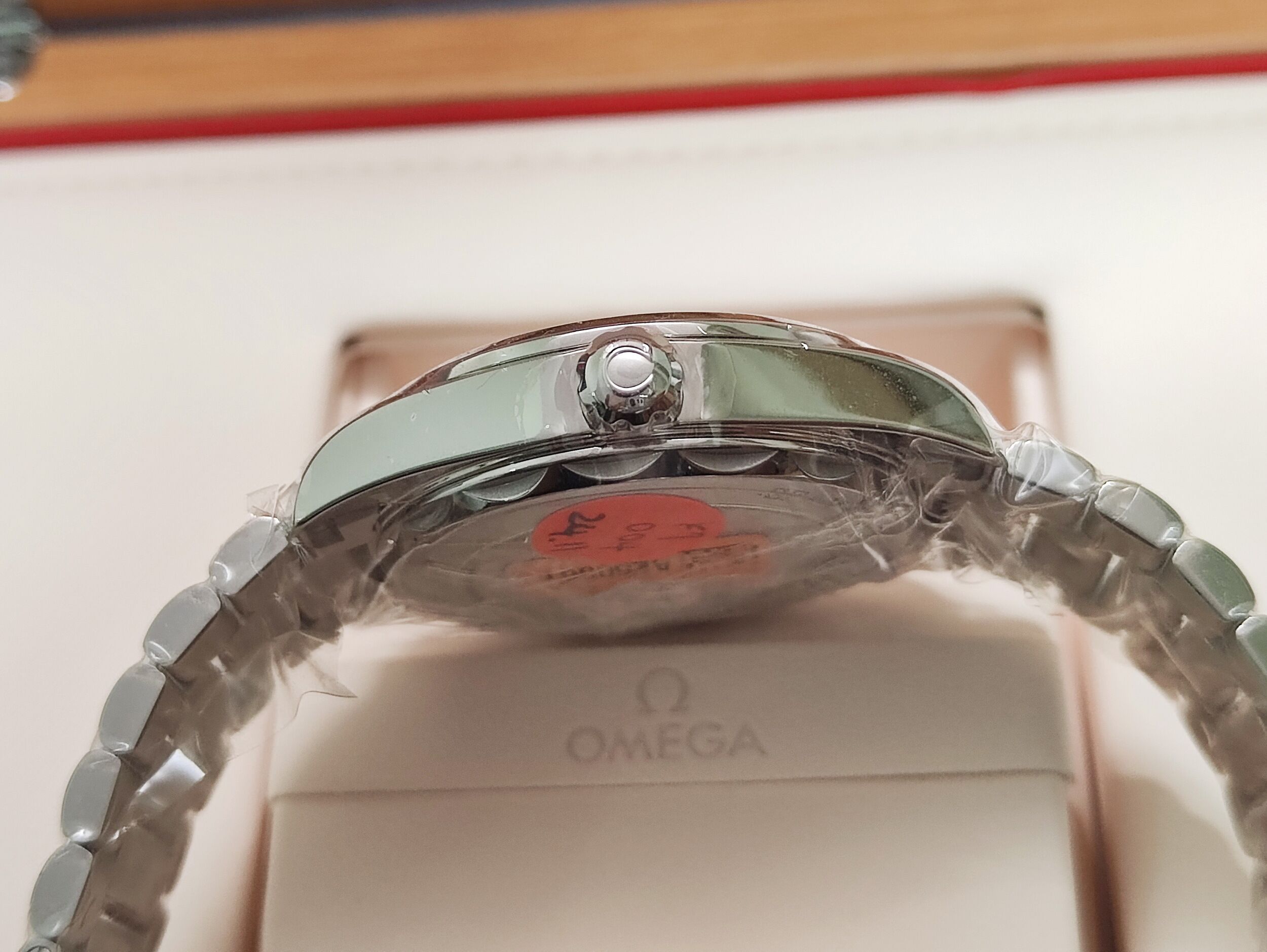 OMEGA 全新 海馬 Summer Blue 漸層藍色面盤 錶徑38mm 自動上鍊 AT150 高抗磁~原廠盒單 國內AD 4