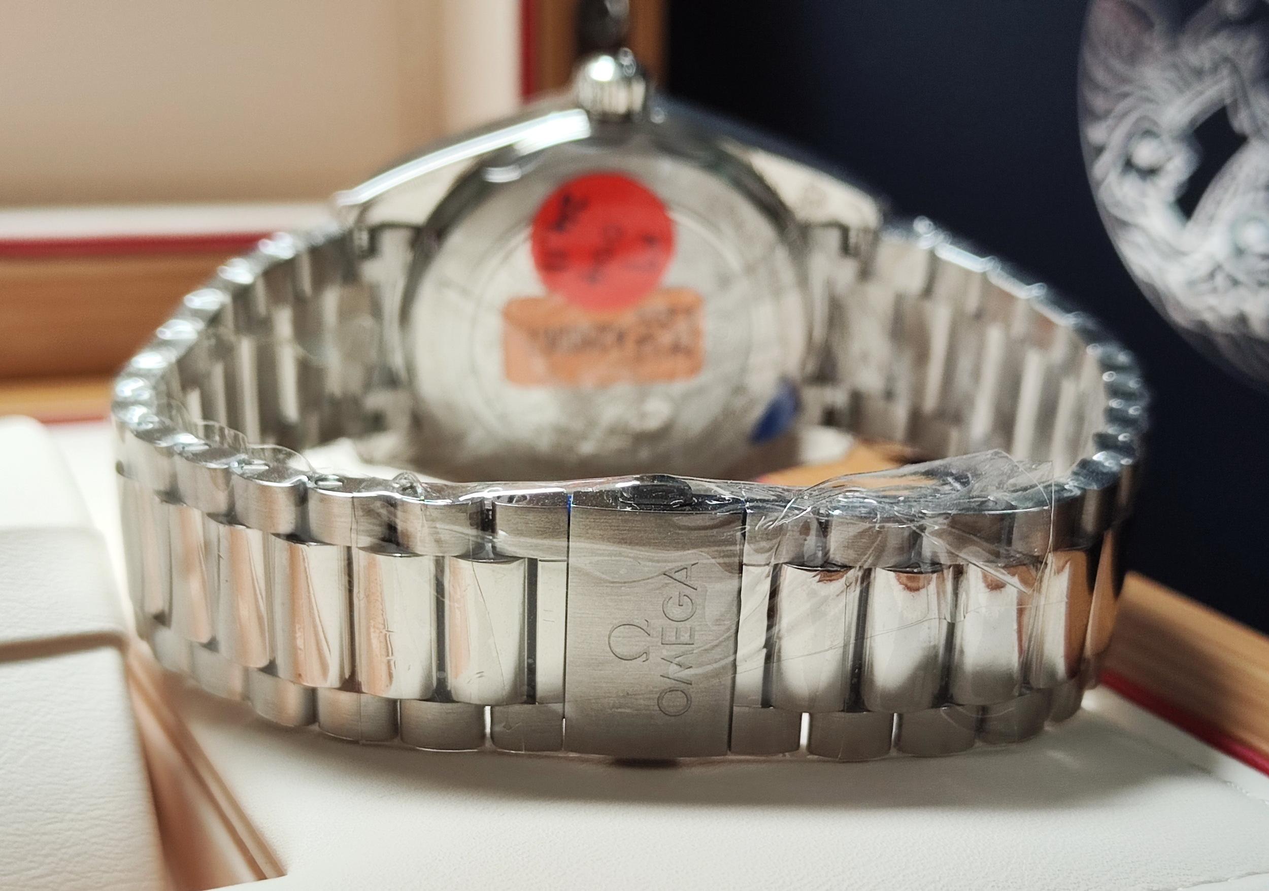 OMEGA 全新 海馬 Summer Blue 漸層藍色面盤 錶徑38mm 自動上鍊 AT150 高抗磁~原廠盒單 國內AD 7