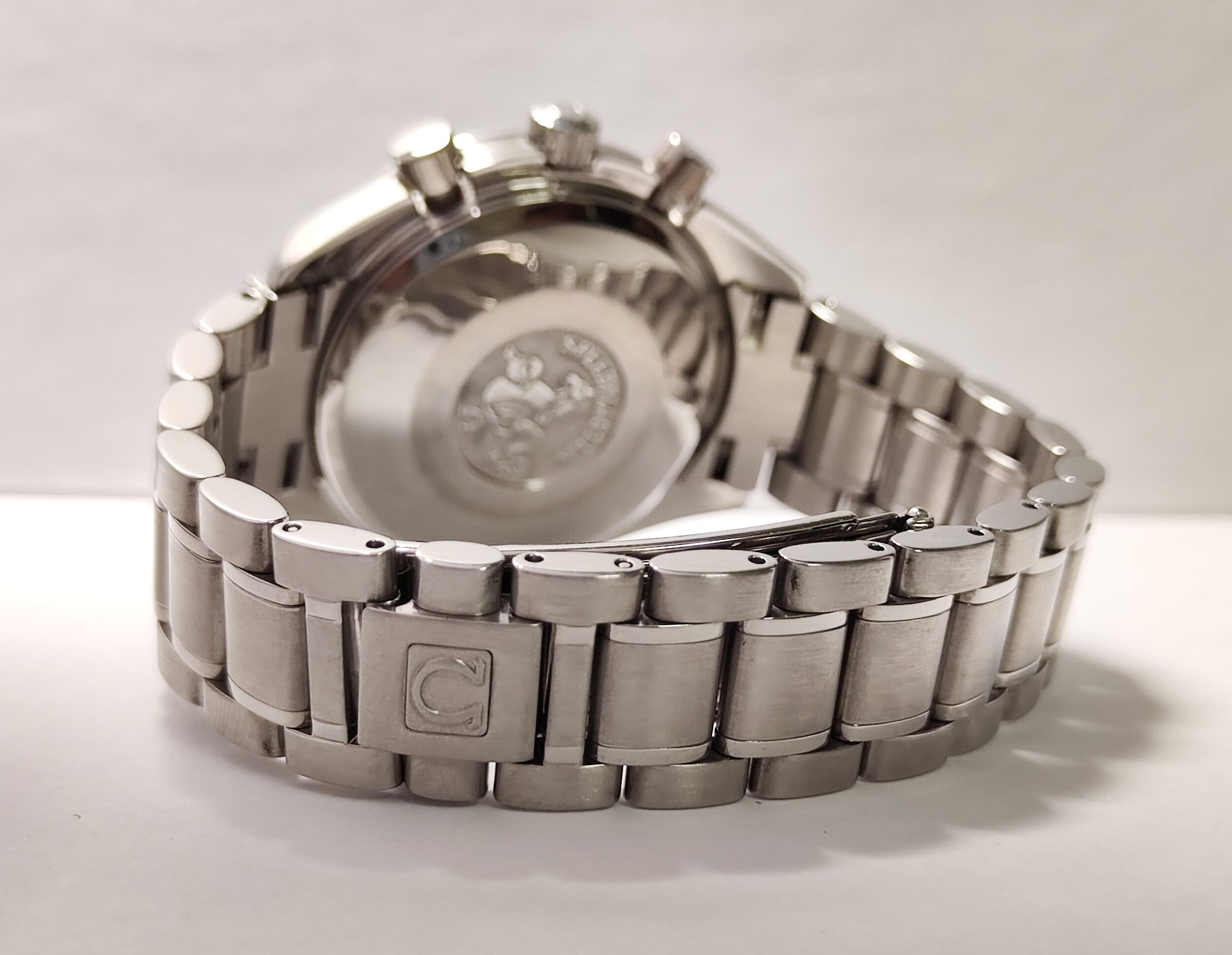 OMEGA 超霸 speedmaster 黑色面盤 錶徑39mm 自動上鍊 計時功能~原廠盒單 木村同款 6