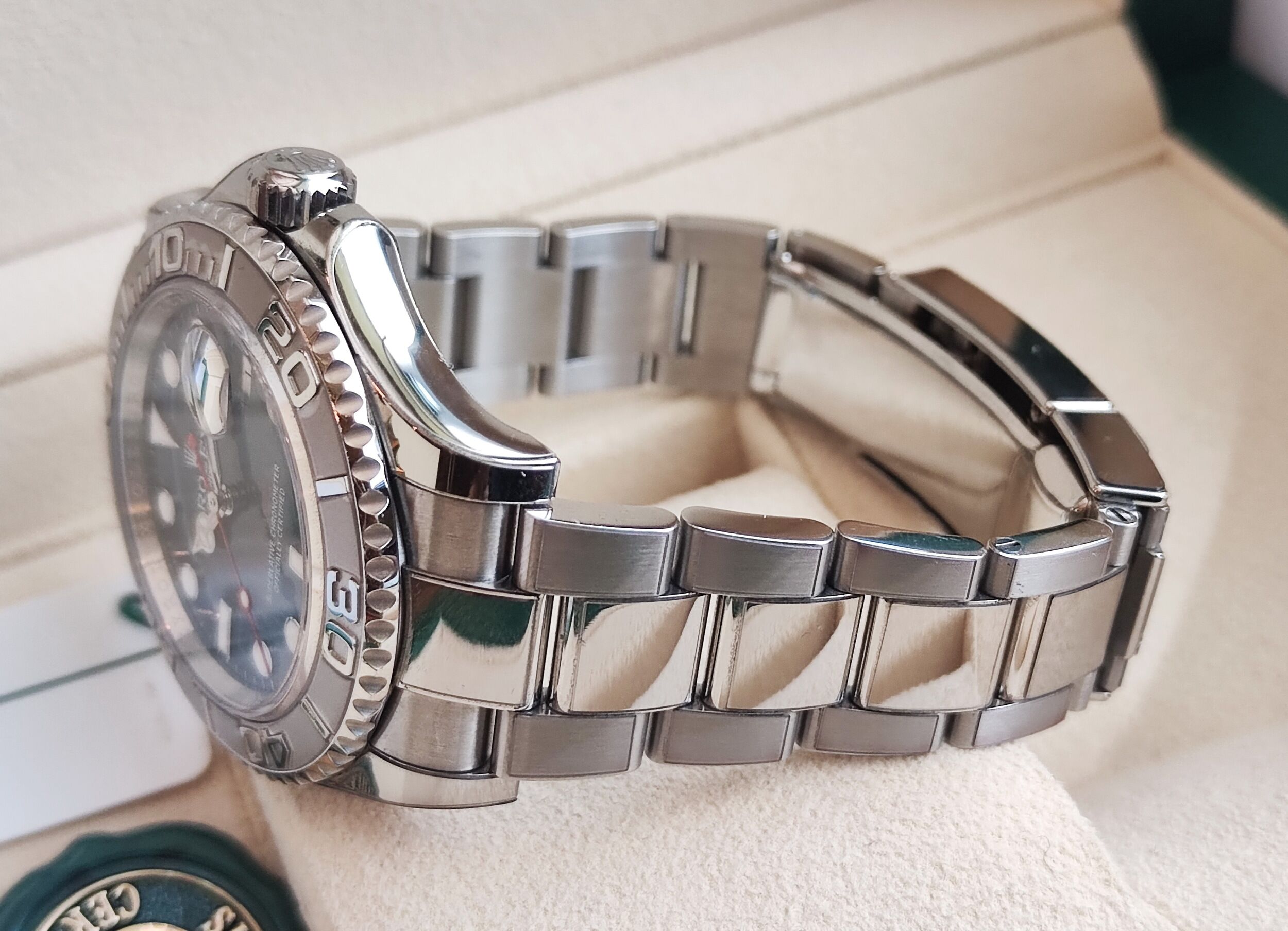 勞力士 126622 遊艇名仕 藍色面盤 錶徑40mm 紅色秒針 自動上鍊 Yacht-Master 鉑金錶圈~原廠盒單 2023保固內 6