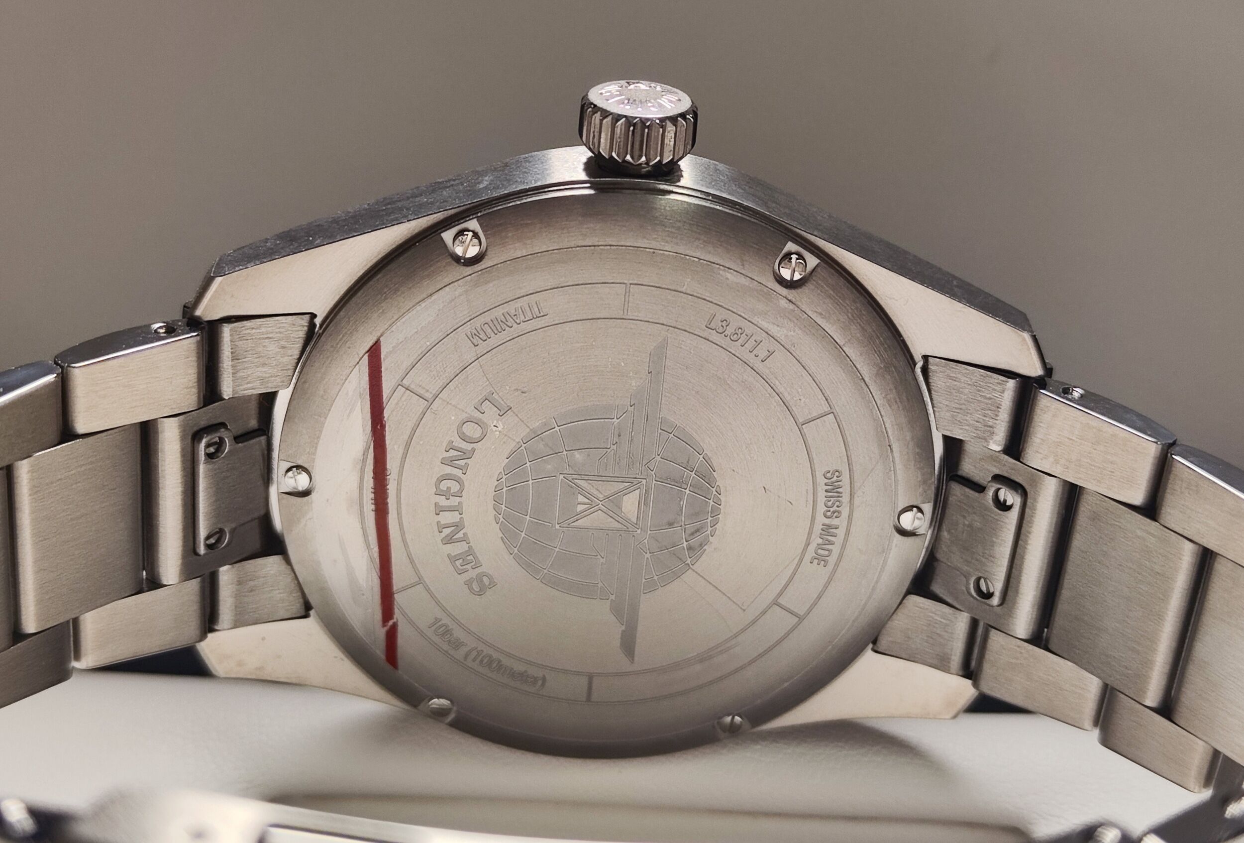 浪琴 最新款 SPIRIT 鈦金屬 先行者 炭黑色面盤 大錶徑42mm 自動上鍊 僅試戴 如新品~原廠盒單 2026AD 5