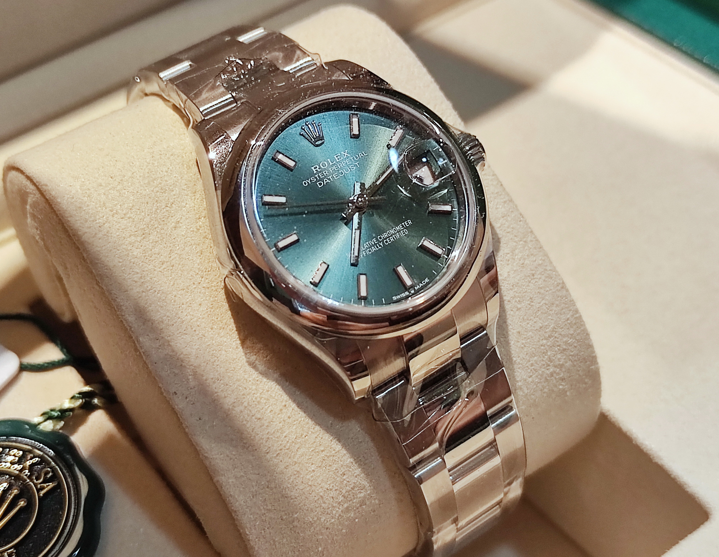 勞力士 全新 278240 薄荷綠色面盤 錶徑31mm 自動上鍊 Datejust 橄欖綠~原廠盒單 2026 2