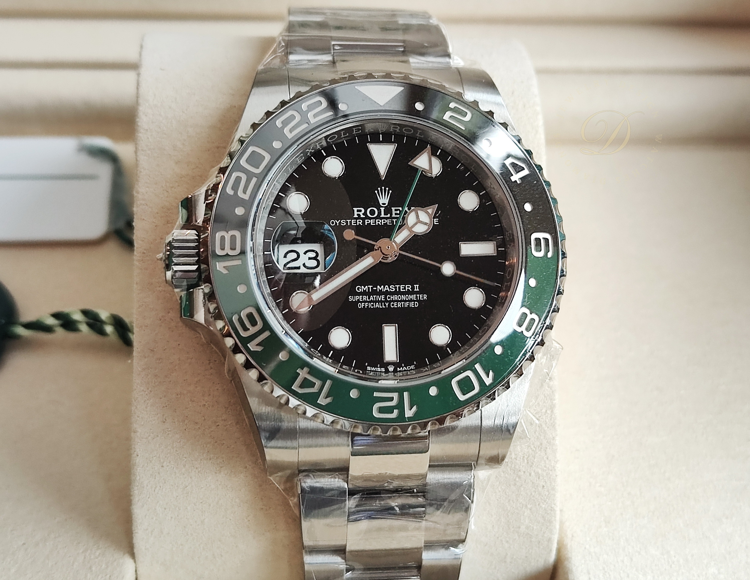 勞力士 全新 126720 左冠龍頭 雪碧圈 錶徑40mm 黑/綠雙色陶瓷圈 兩地時間~原廠盒單 2026