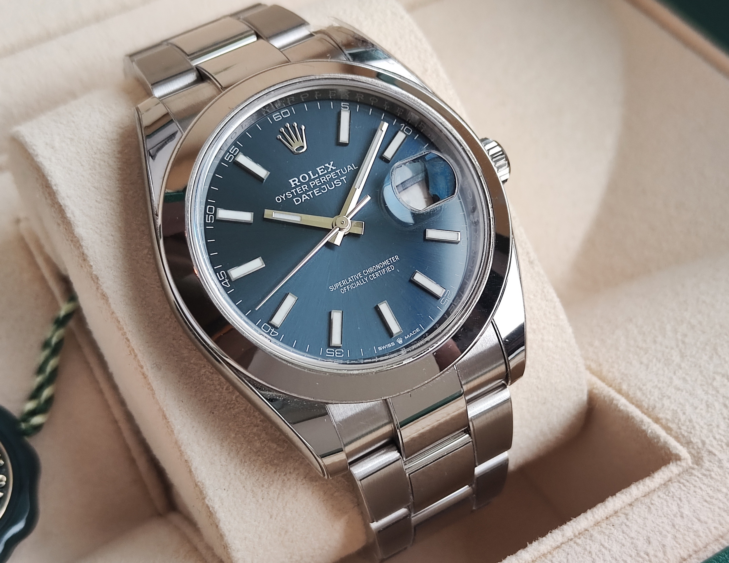 勞力士 126300 藍色面盤 大錶徑41mm 自動上鍊 Datejust~原廠盒單 2022 3