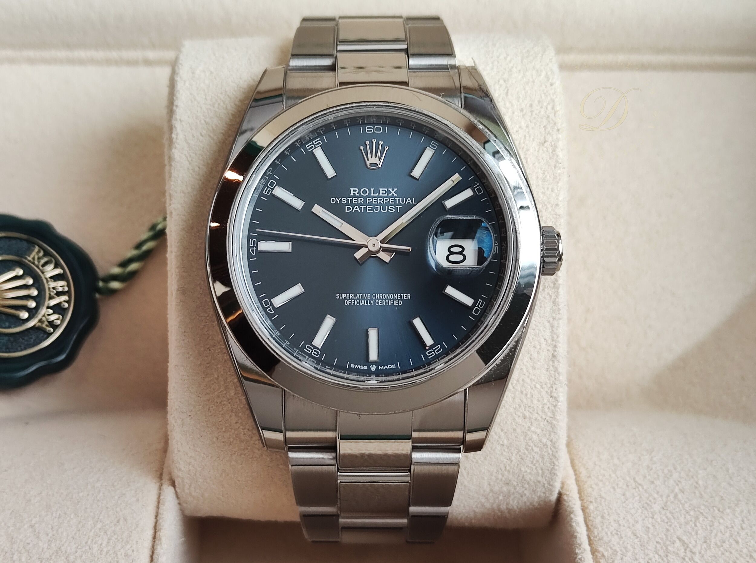 勞力士 126300 藍色面盤 大錶徑41mm 自動上鍊 Datejust~原廠盒單 2022