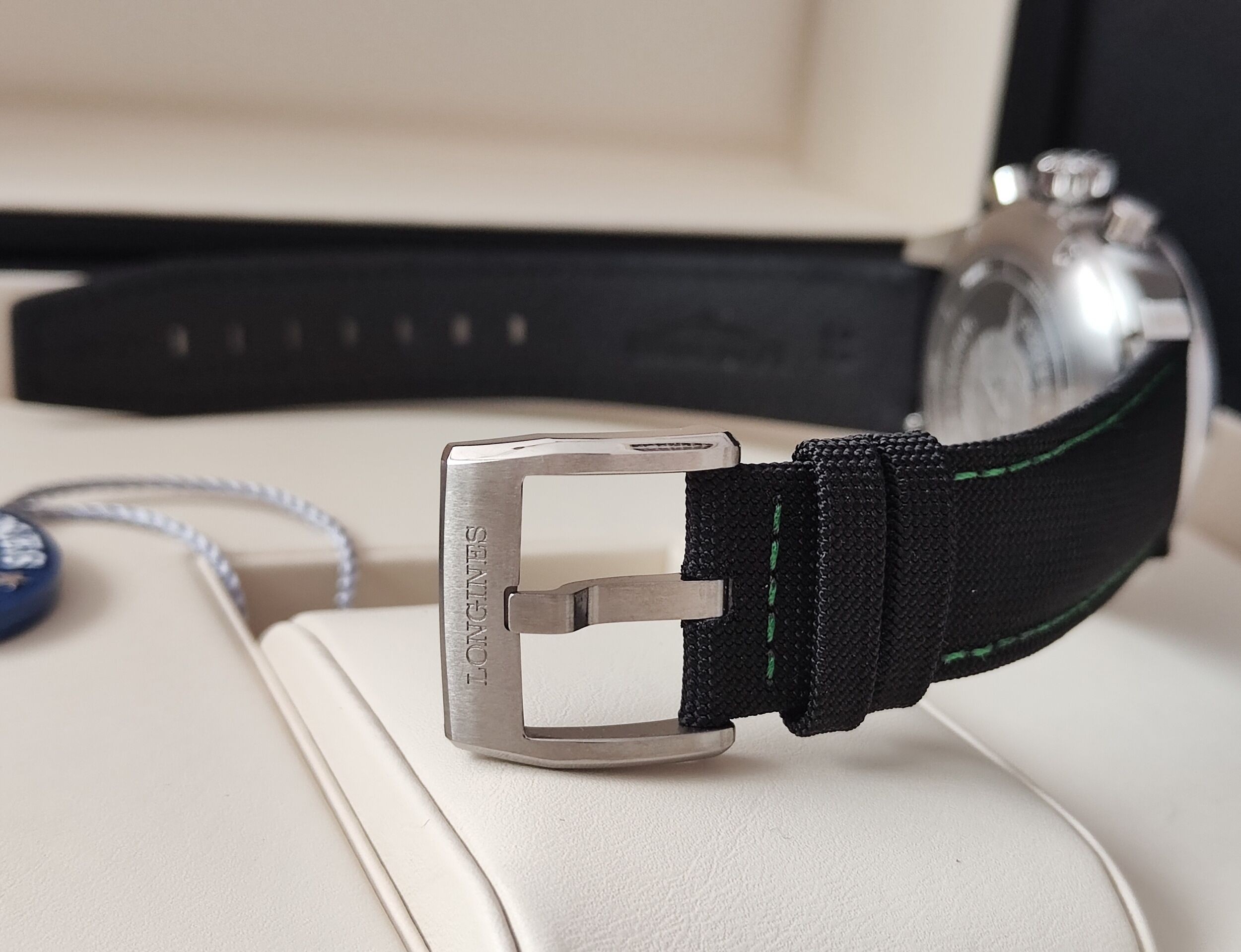 浪琴 全新 Spirit 先行者 五級鈦金屬 特別版 大錶徑42mm 自動上鍊 綠色刻度 計時功能~原廠盒單 2026AD 7