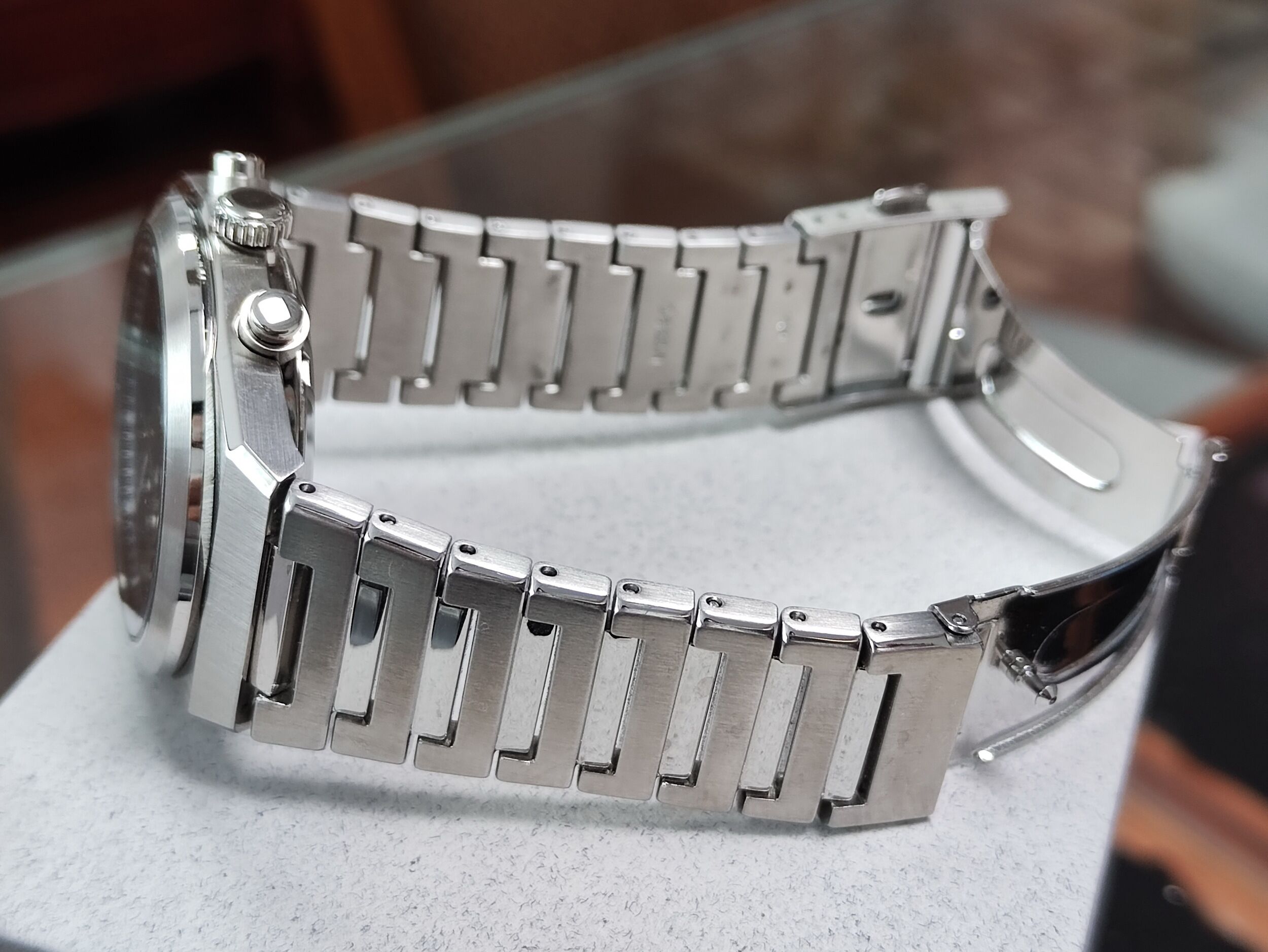 SEIKO 精工 CS系列 藍色橫紋面盤 錶徑40mm 石英機芯 計時功能 熊貓面盤~原廠盒單 2026AD 5