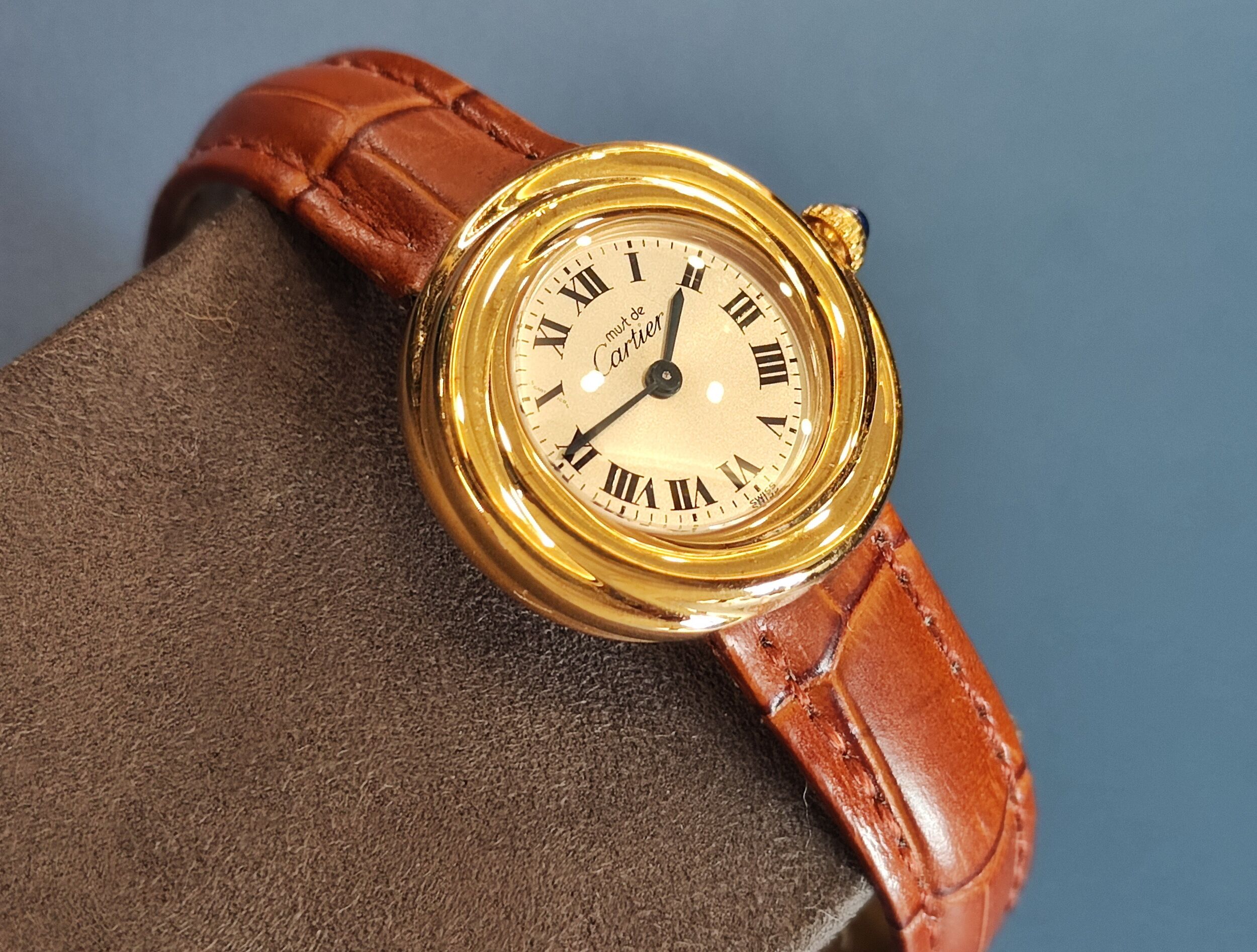 CARTIER 卡地亞 Trinity 2735 錶徑26mm 三環錶 銀包金 石英機芯 經典錶款 2