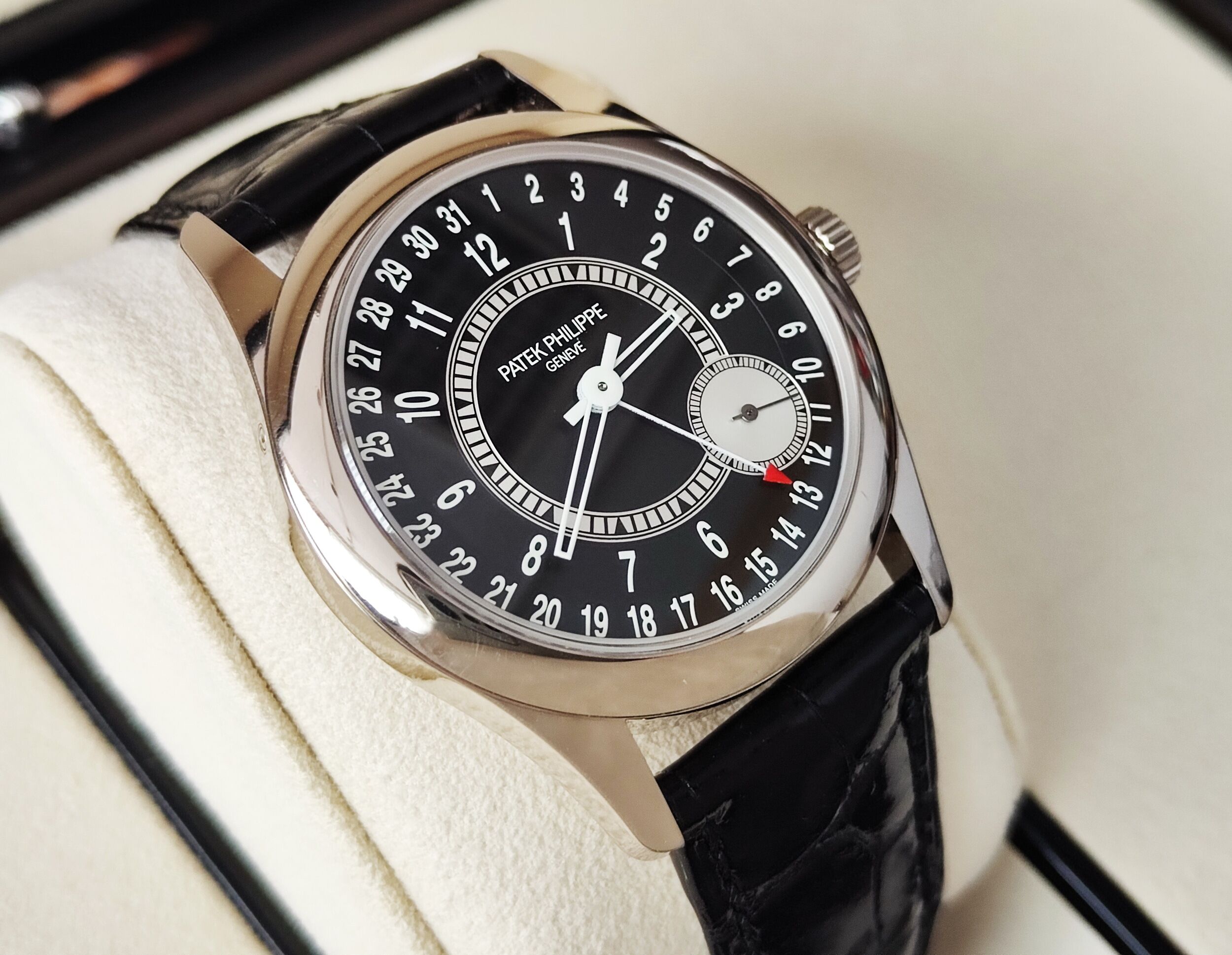 PP 百達翡麗 6006G-001 錶徑39mm 白金錶殼 自動上鍊PP印記~原廠盒單 6006 5