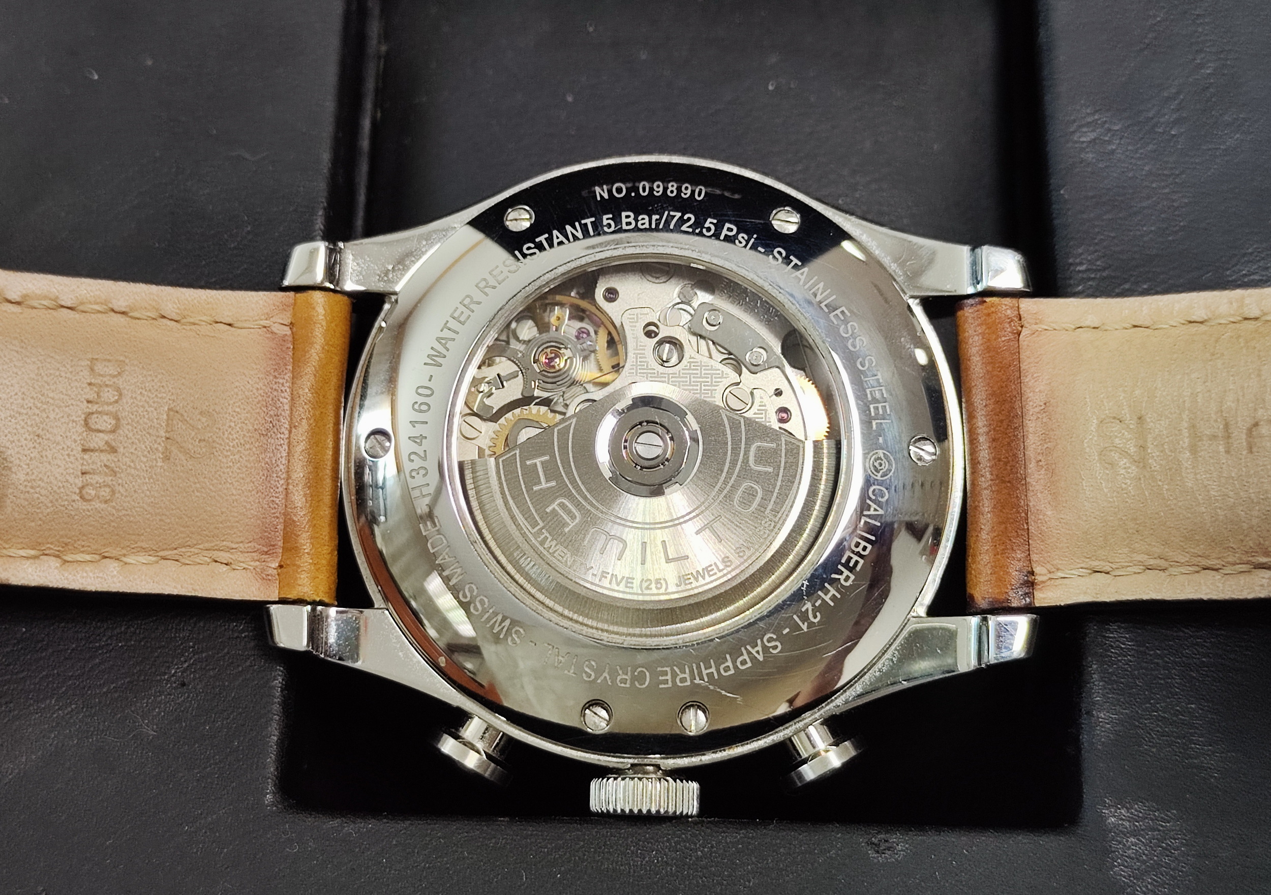 漢米爾頓 美國經典系列 大錶徑42mm 自動上鍊 金色指針 計時功能 Spirit of Liberty~原廠錶盒 5