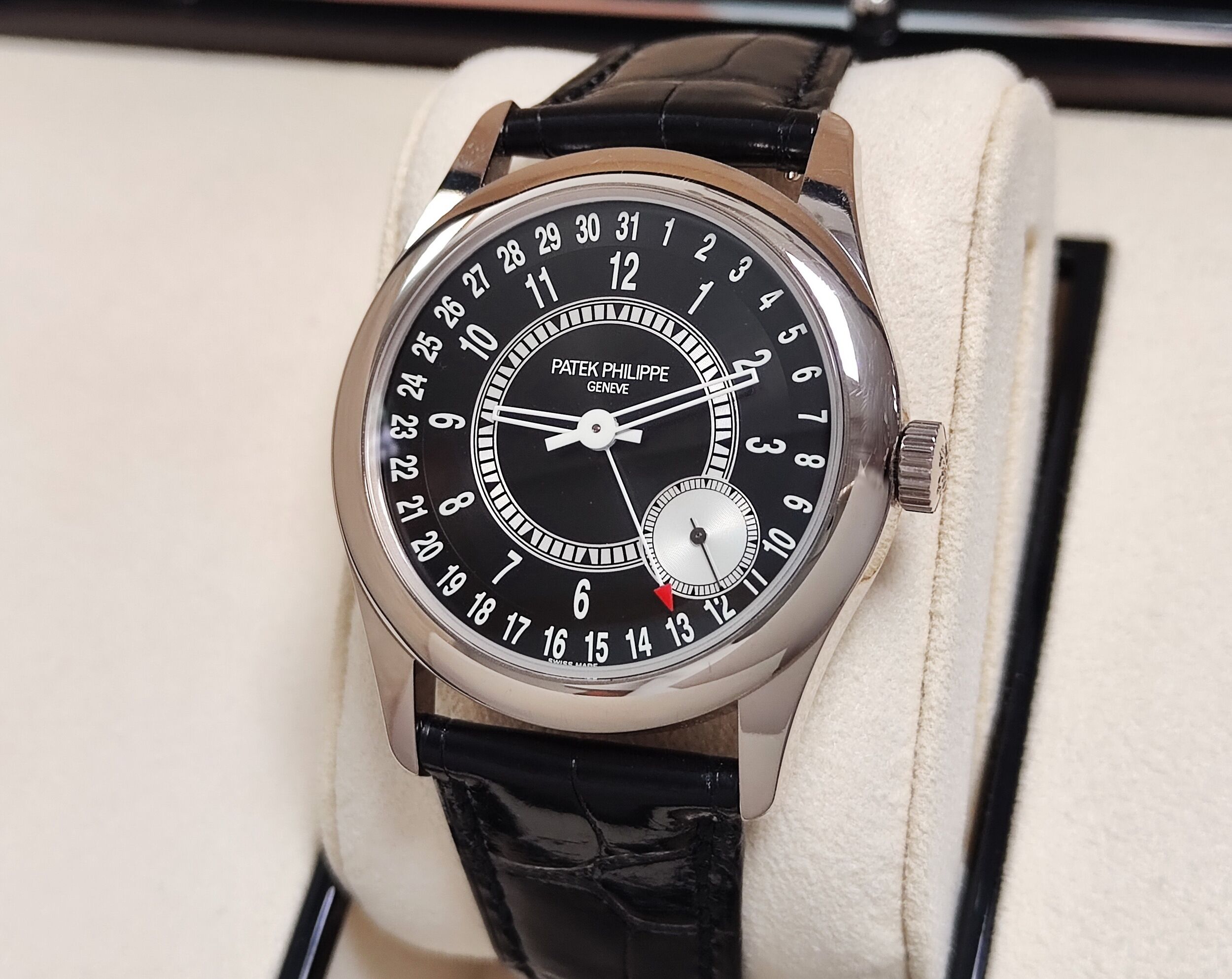 PP 百達翡麗 6006G-001 錶徑39mm 白金錶殼 自動上鍊PP印記~原廠盒單 6006 3