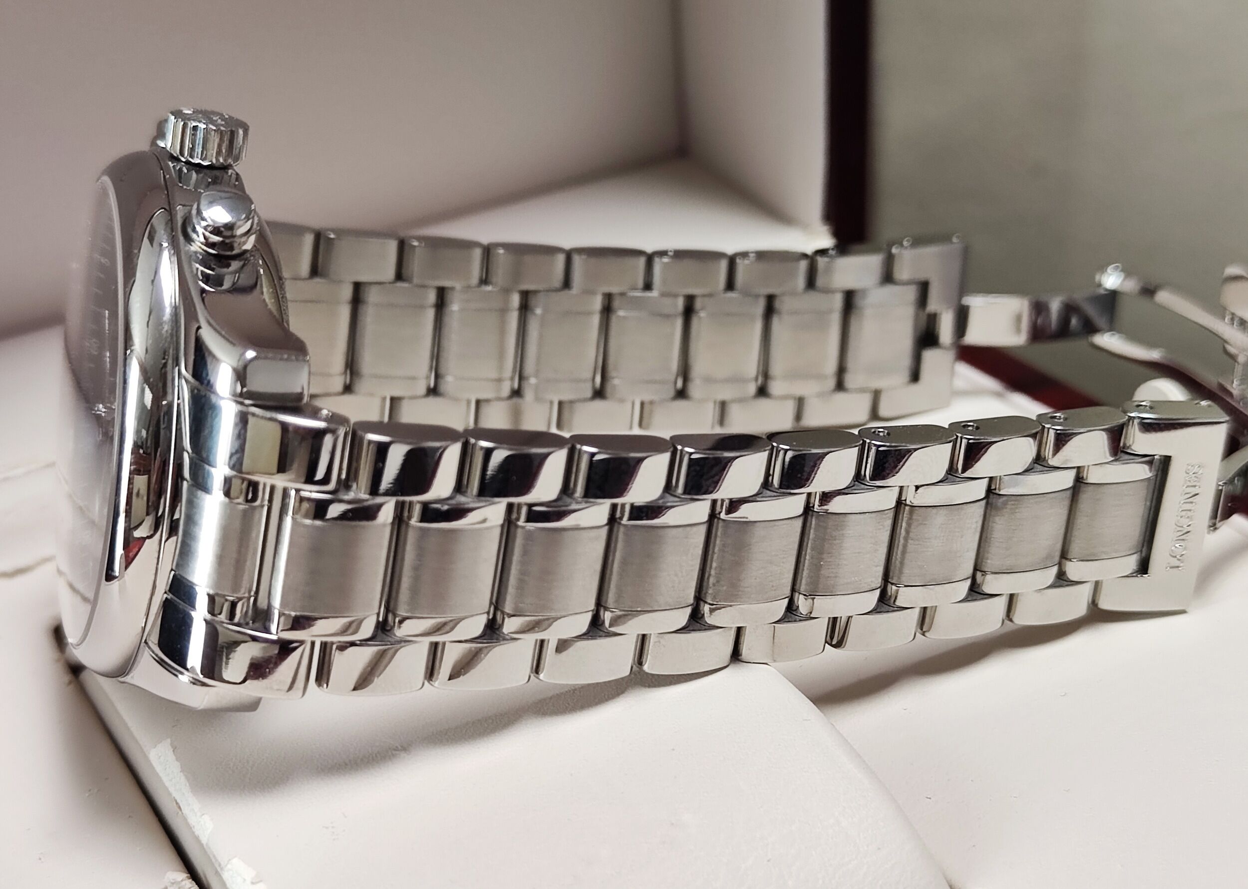 浪琴 巨擘系列 月相 全日曆 大錶徑42mm 藍色面盤 自動上鍊 計時~原廠盒單 國內AD 5