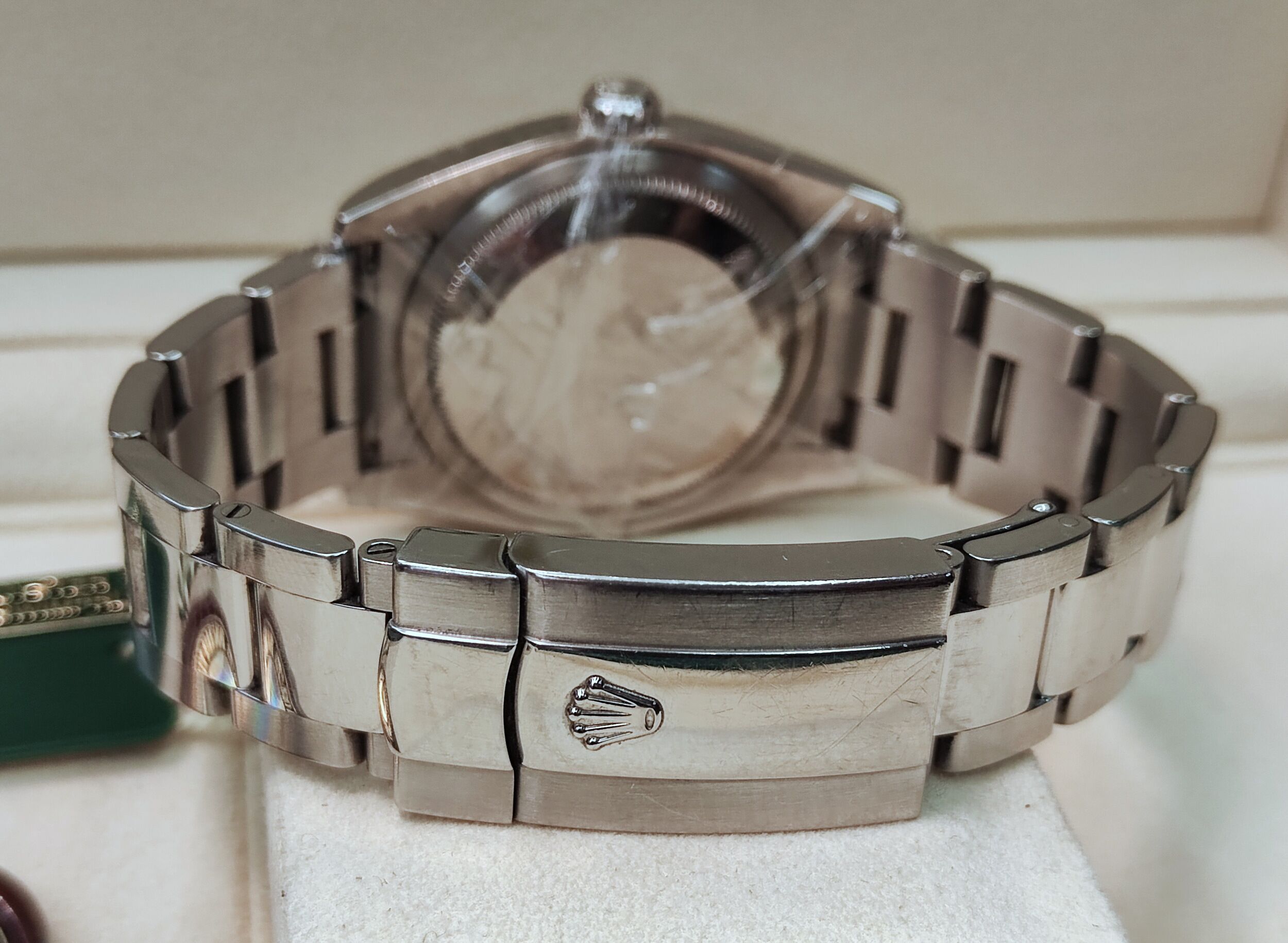 勞力士 絕版116200 藍色紀念面盤 錶徑36mm 自動上鍊 羅馬數字~原廠盒單 電腦面 6