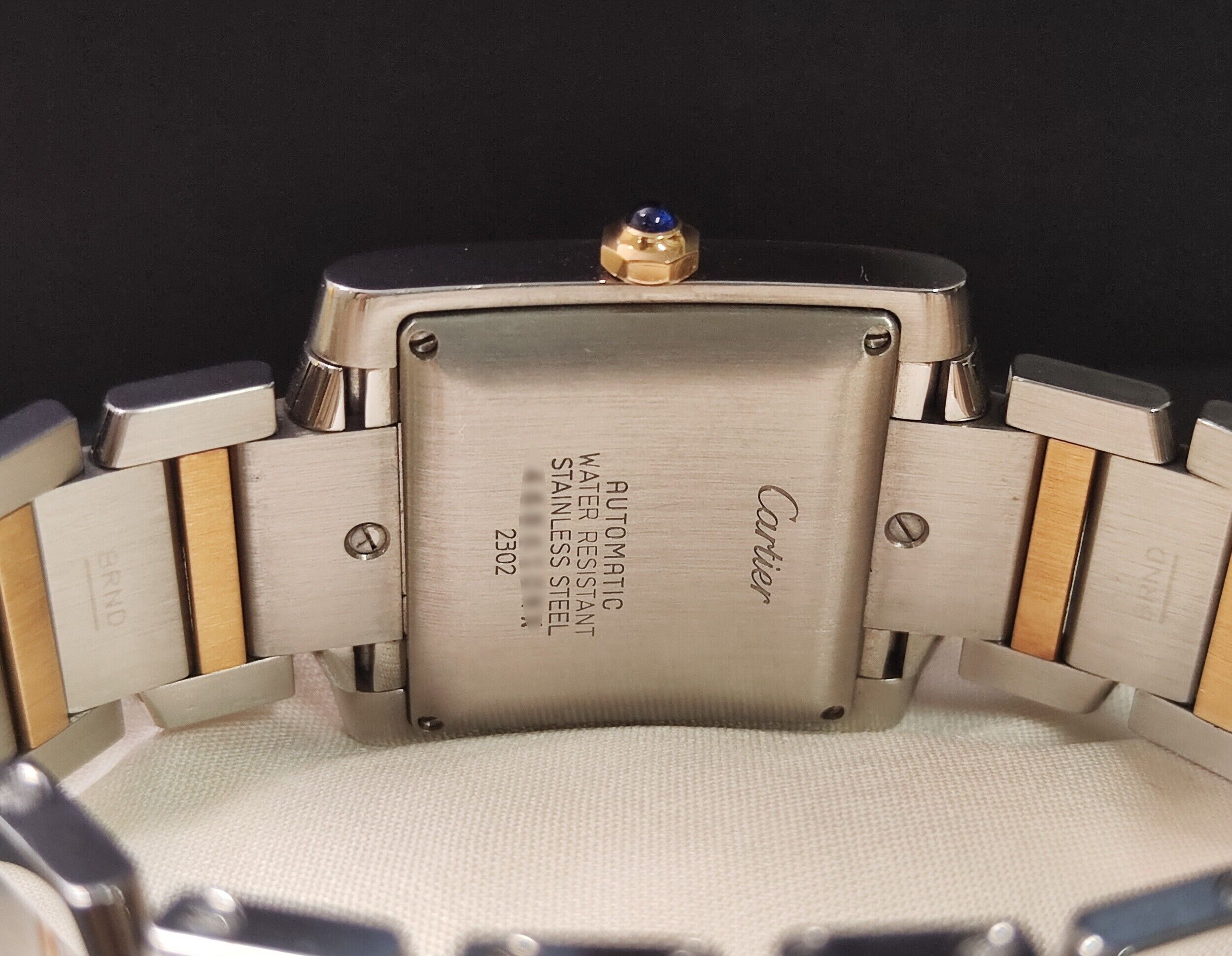 卡地亞 CARTIER 法國坦克 半金款 自動上鍊 羅馬數字 Tank Française 經典坦克 5