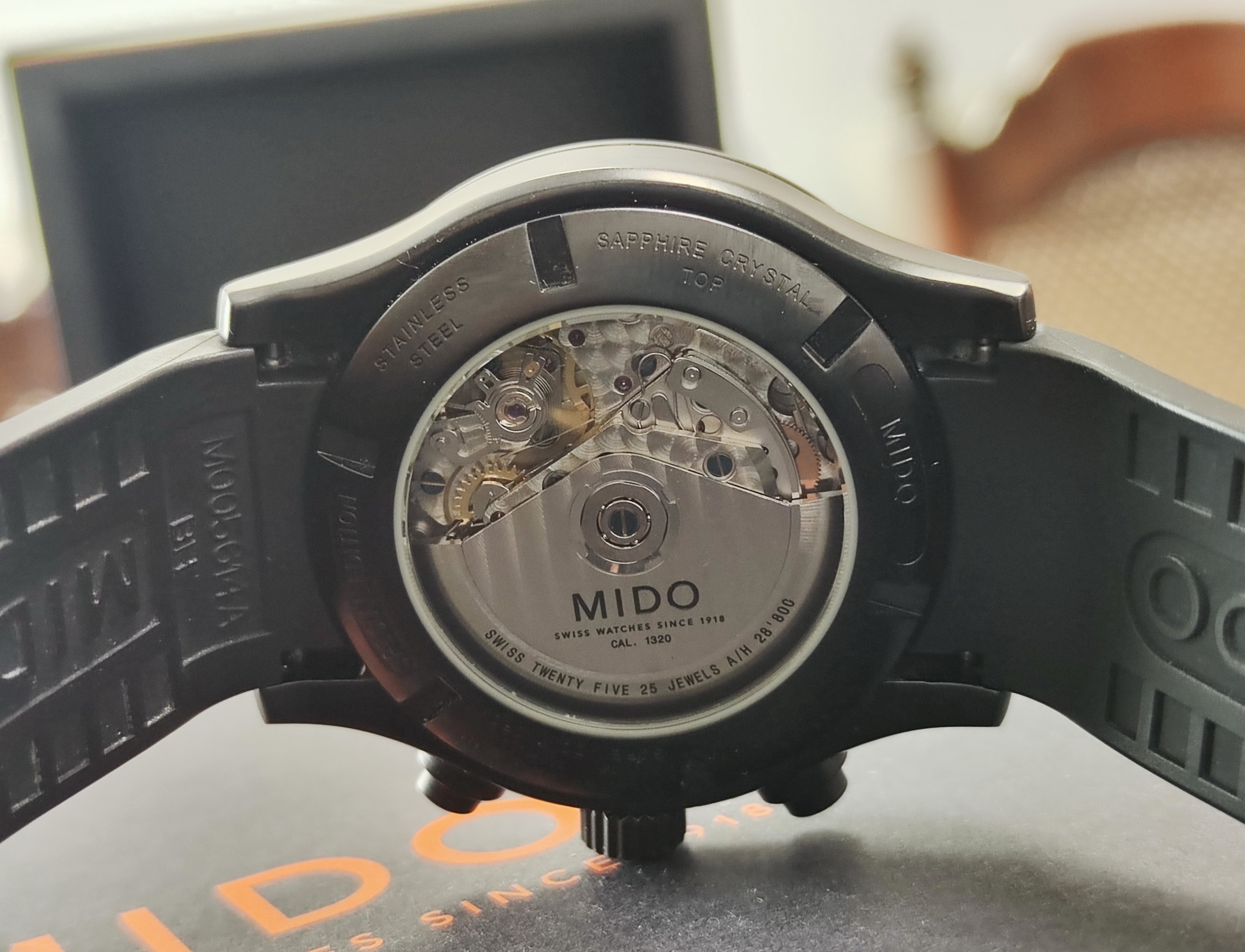 MIDO 美度 MULTIFORT 先鋒系列 大錶徑44mm 鍍黑錶殼 自動上鍊 計時功能~原廠盒單 國內AD 5