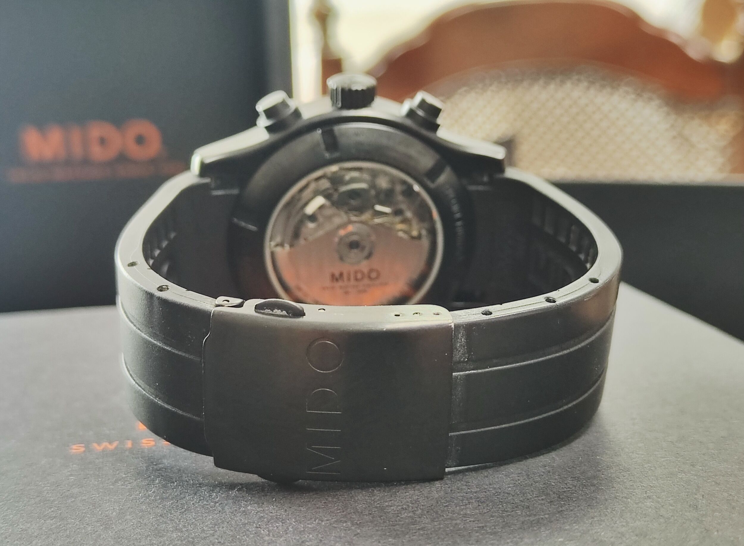 MIDO 美度 MULTIFORT 先鋒系列 大錶徑44mm 鍍黑錶殼 自動上鍊 計時功能~原廠盒單 國內AD 6