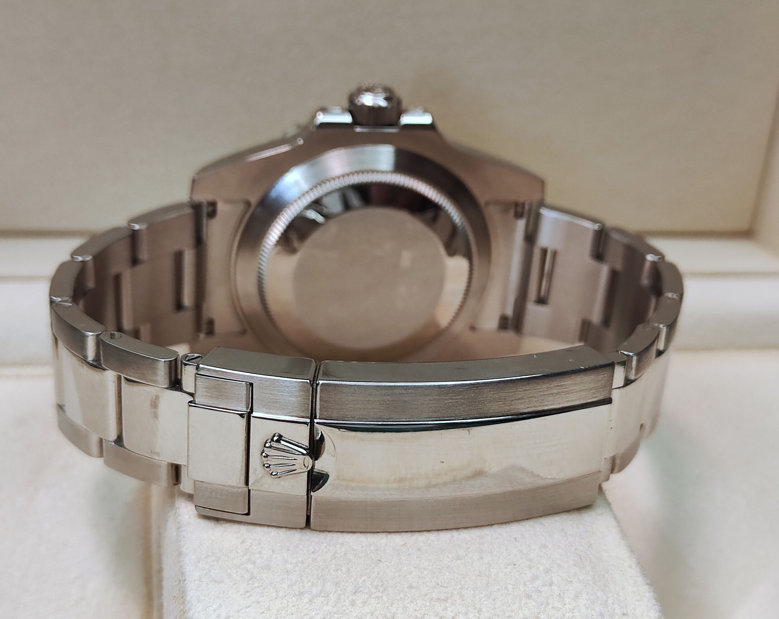 勞力士116610 黑水鬼 精鑲藍寶石外圈 鑽石 錶徑40mm 自動上鍊 渣男款~原廠盒單 116610LN 8