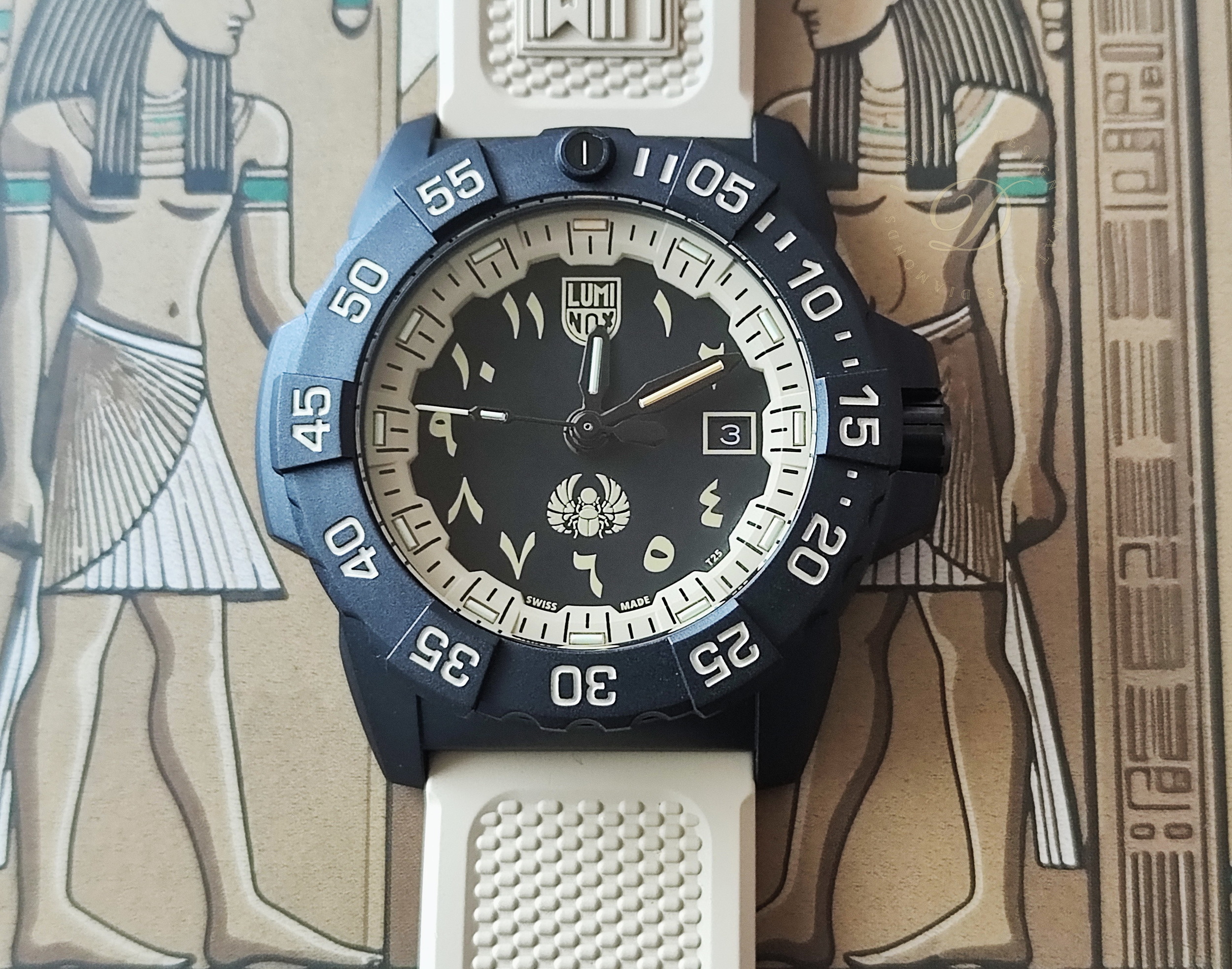 雷明時Luminox x Crown & Hour 全新 古埃及限定版 大錶徑45mm 石英機芯 限量128顆~原廠盒單 2026AD